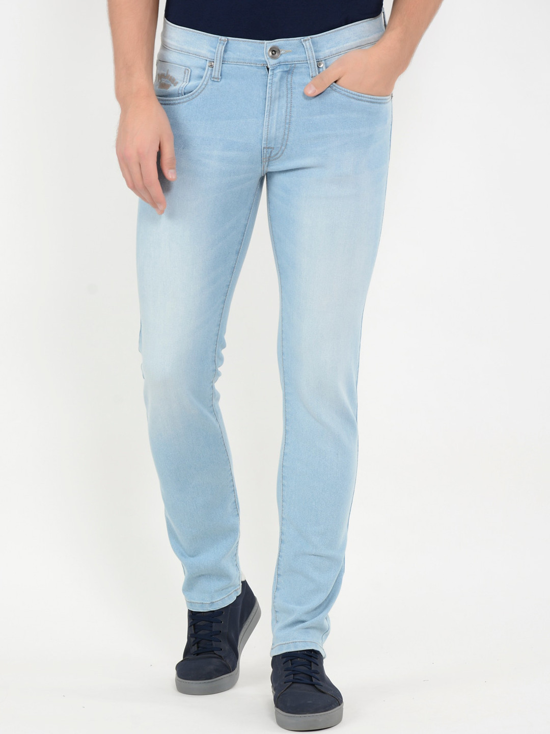 

Pepe Jeans Men Blue Slim Fit Mid-Rise Clean Look Jeans