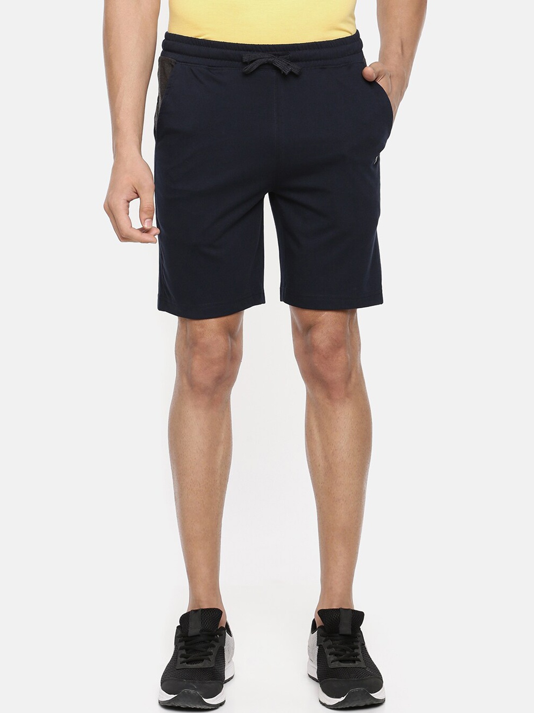 

Dollar Men Navy Blue Solid Lounge Shorts