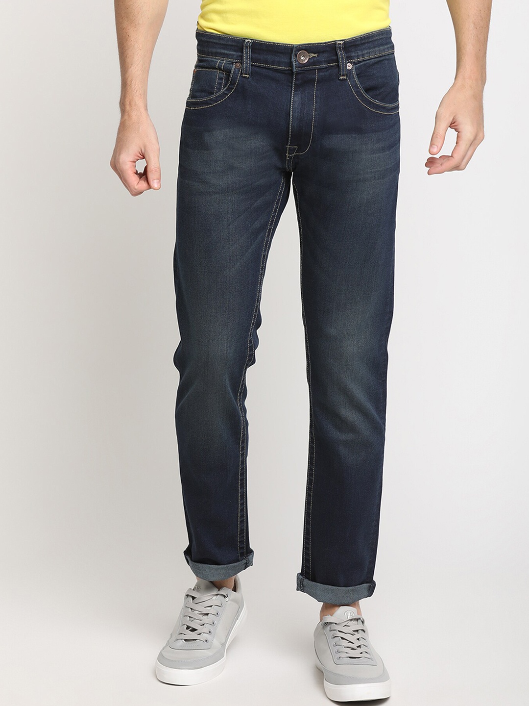 

Pepe Jeans Men Blue Slim Fit Mid-Rise Clean Look Jeans