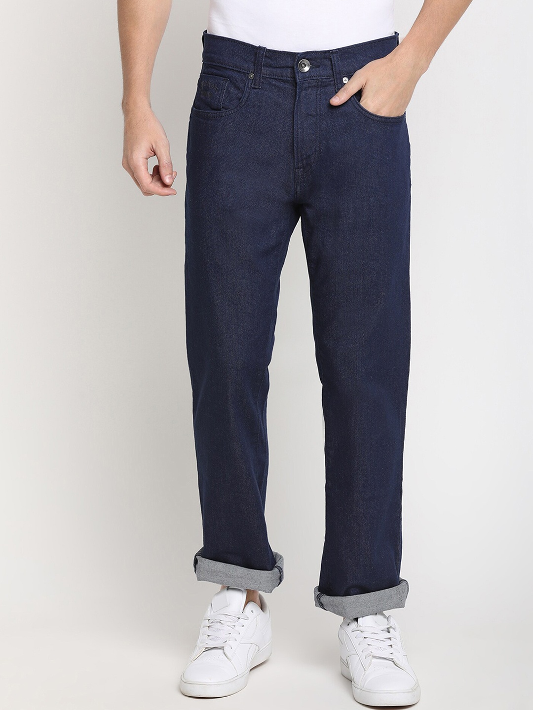 

Pepe Jeans Men Blue Regular Fit Mid-Rise Clean Look Jeans