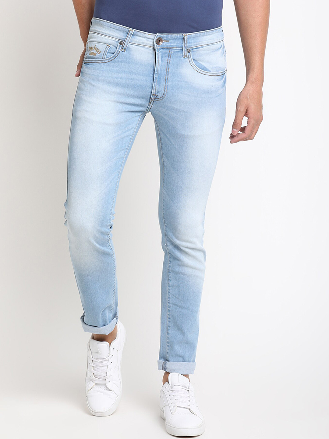 

Pepe Jeans Men Blue Slim Fit Mid-Rise Clean Look Jeans