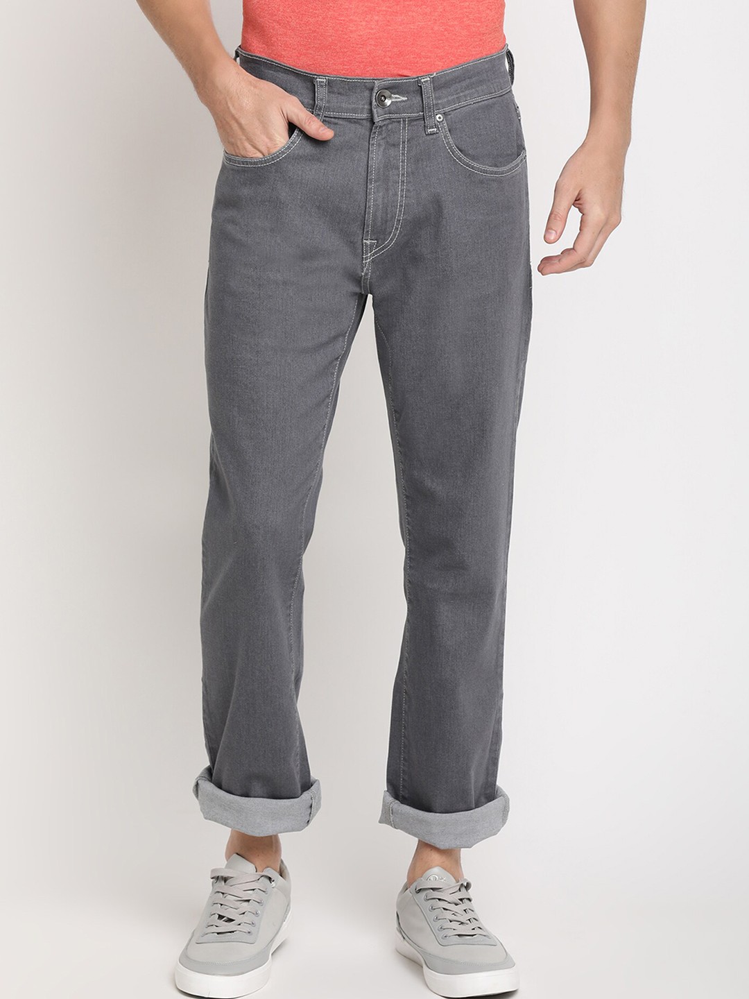 

Pepe Jeans Men Grey Skinny Fit Low-Rise Clean Look Jeans