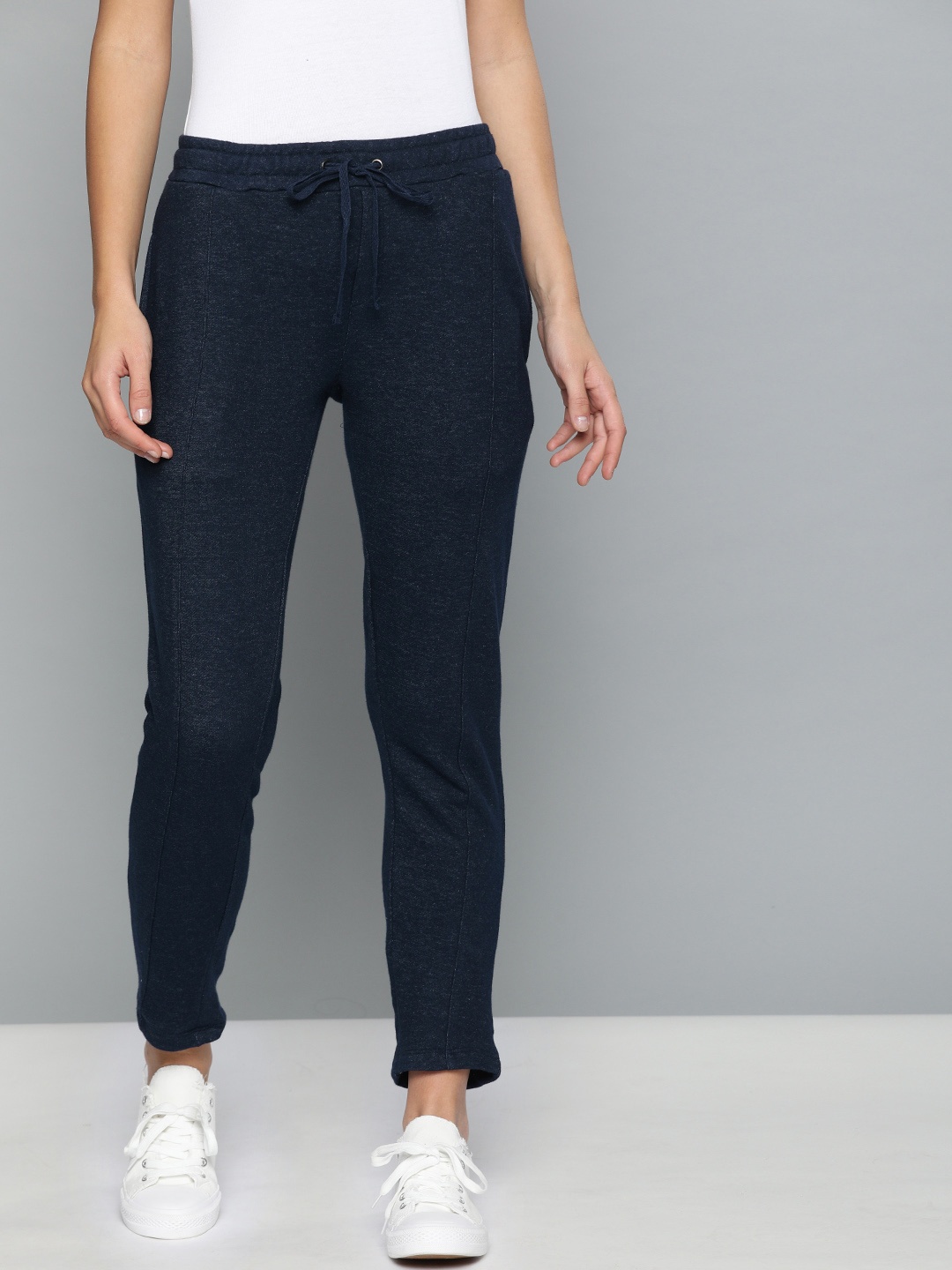 

Harvard Women Navy Blue Solid Track Pants