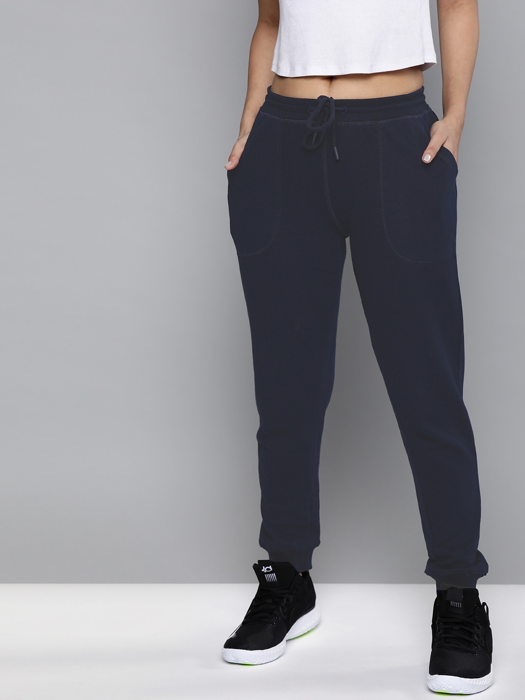 

Harvard Woman's Navy Blue Solid Track Pants