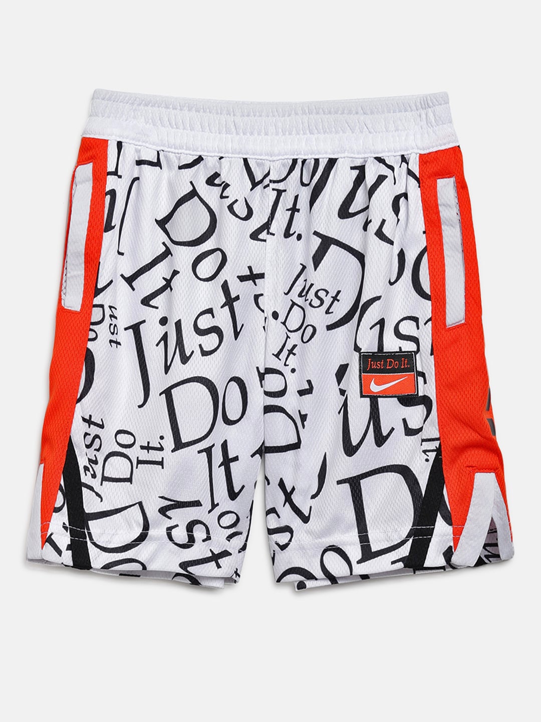 

Nike Boys White & Black Printed Elite Energy Sports Shorts