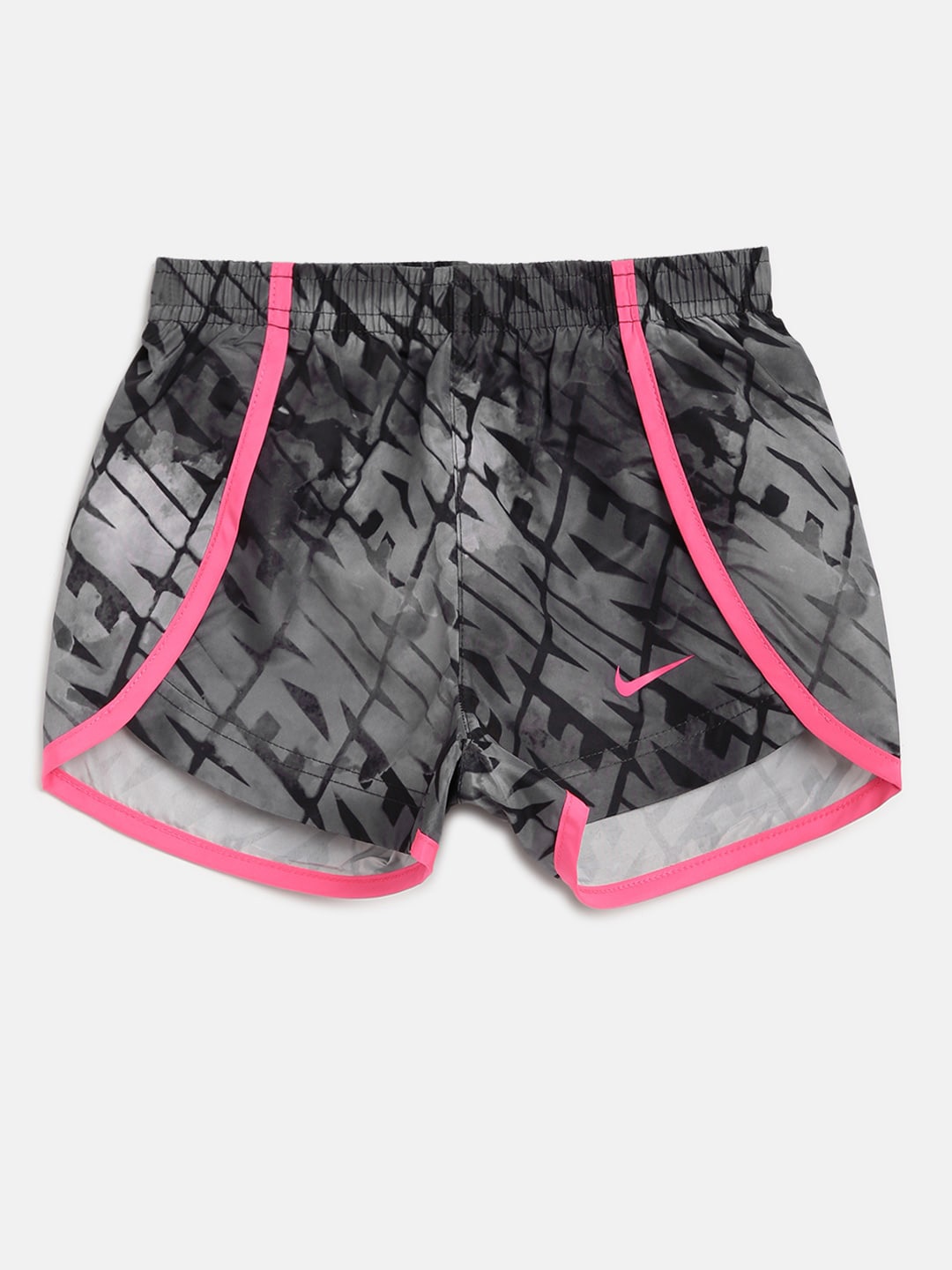 

Nike Girls Charcoal Grey & Black Brand Logo Print Sprinter Shorts