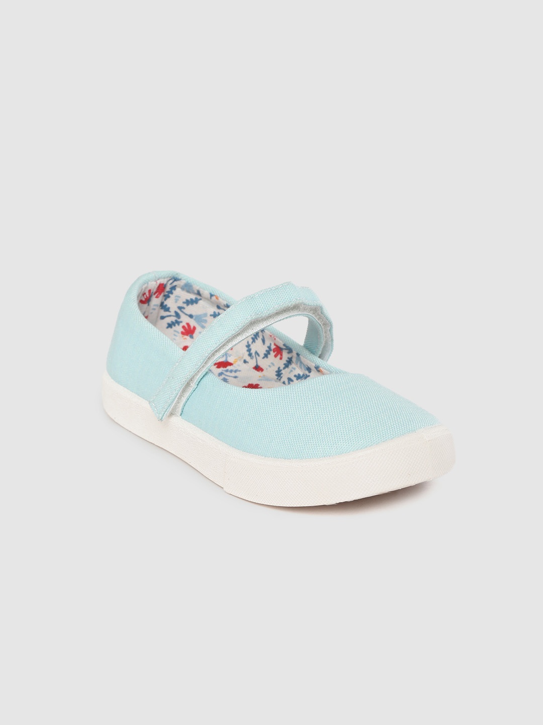 

YK Girls Sea Green Solid Mary Janes