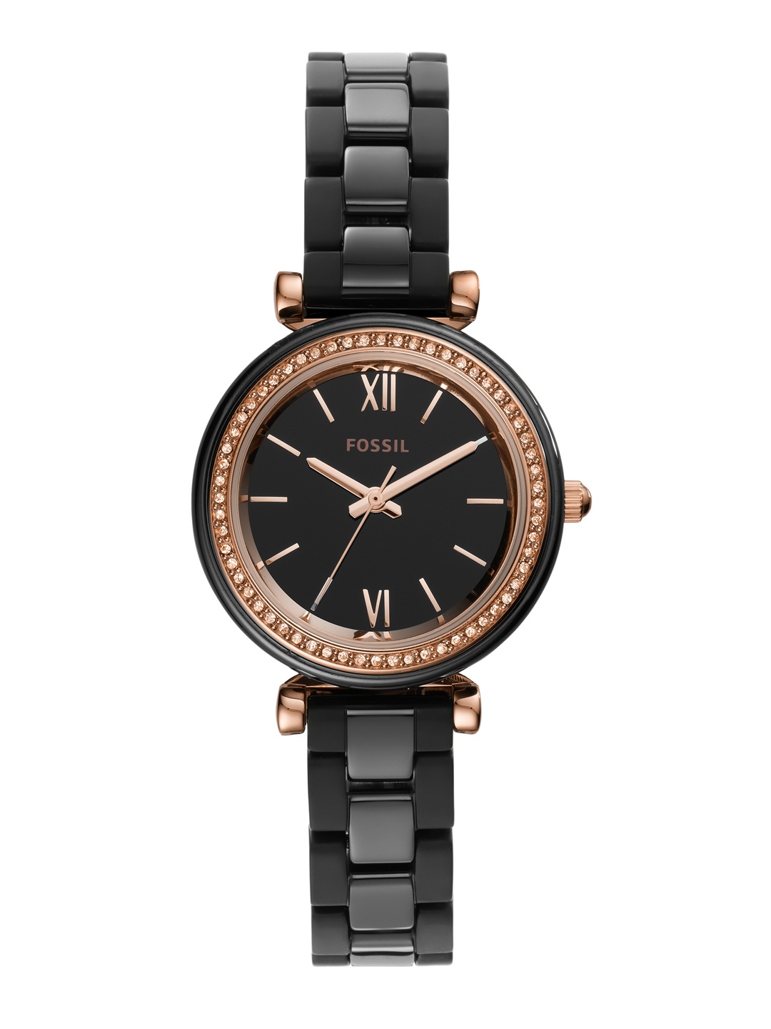 

Fossil Women Black Mini Analogue Watch CE1105