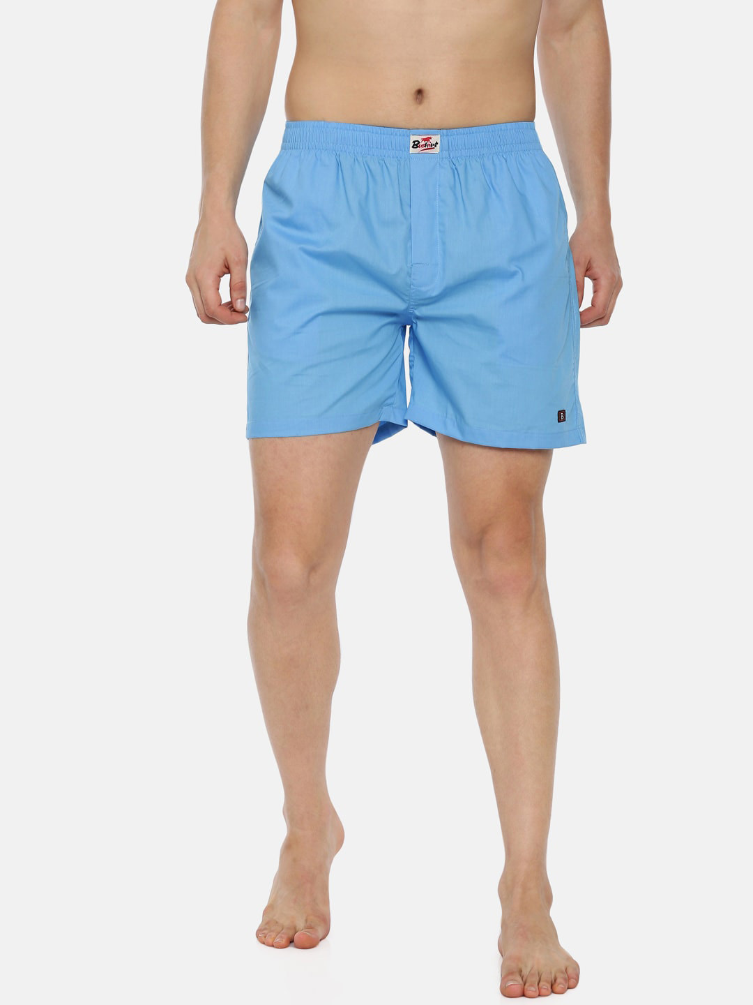 

Bushirt Men Blue Solid Pure Cotton Boxers BX00123