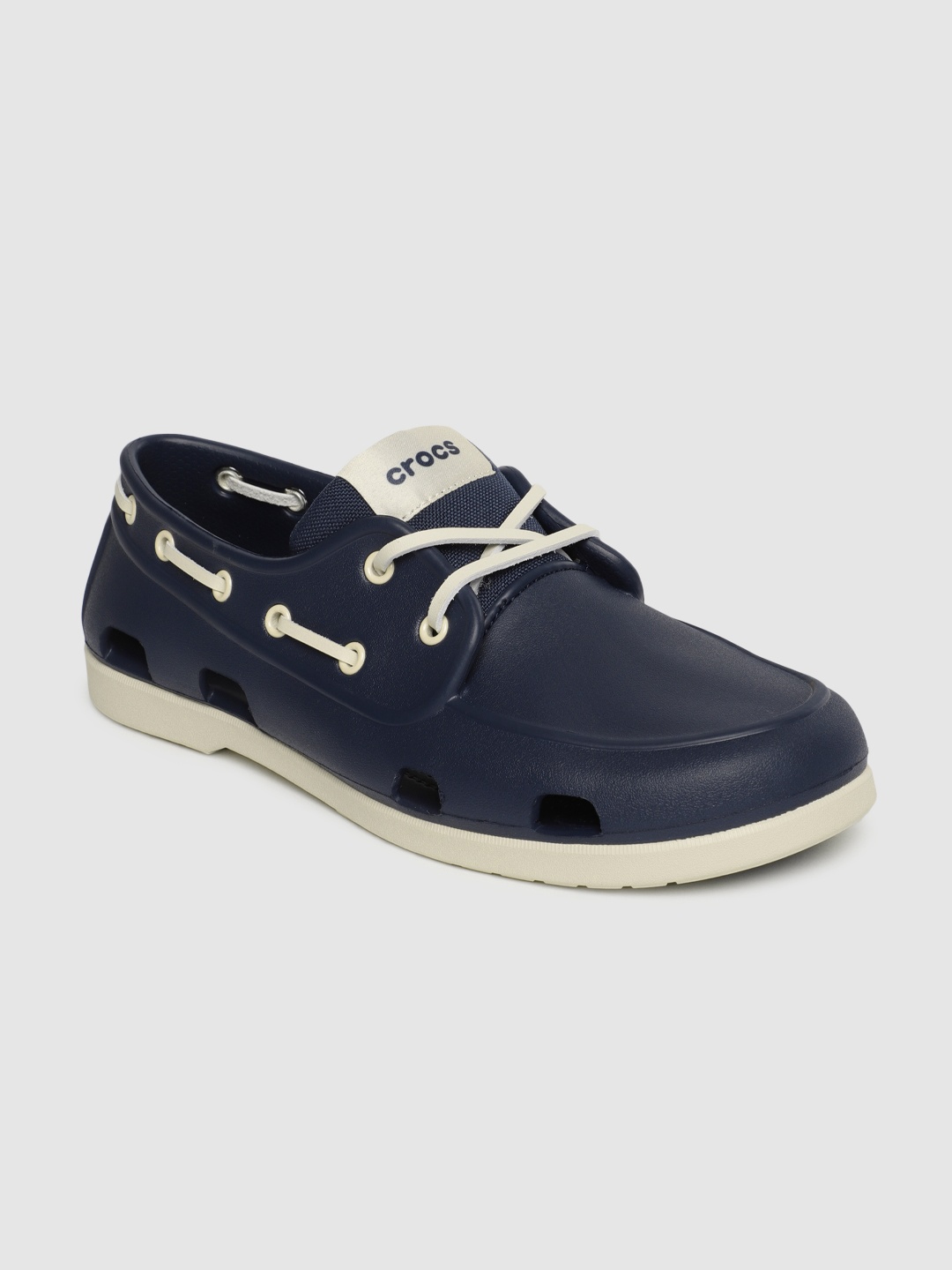 

Crocs Men Navy Blue Solid Classic Boat Shoes