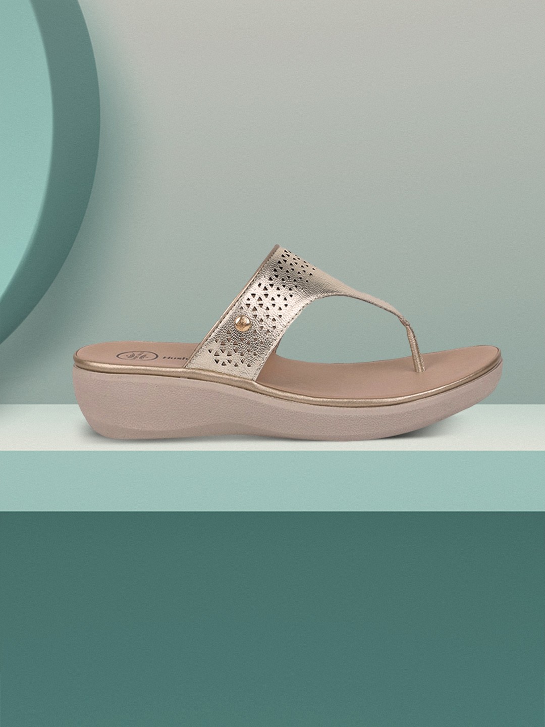 

Hush Puppies Women Silver-Toned Solid Sandals