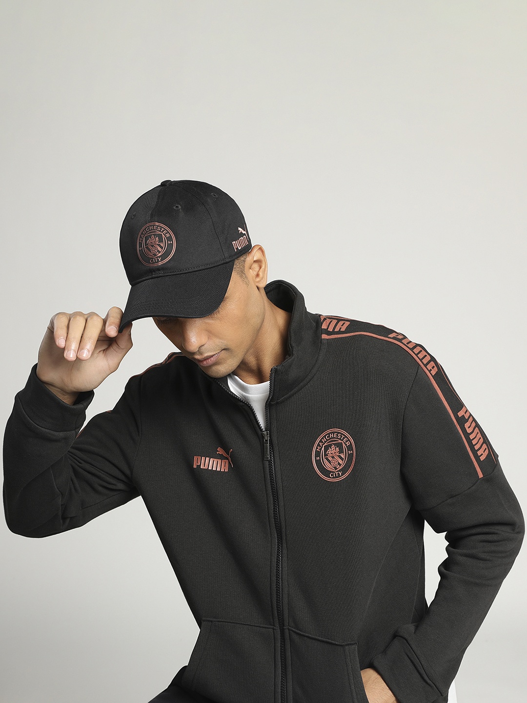 

Puma Unisex Black Printed MCFC FtblCulture Baseball Cap