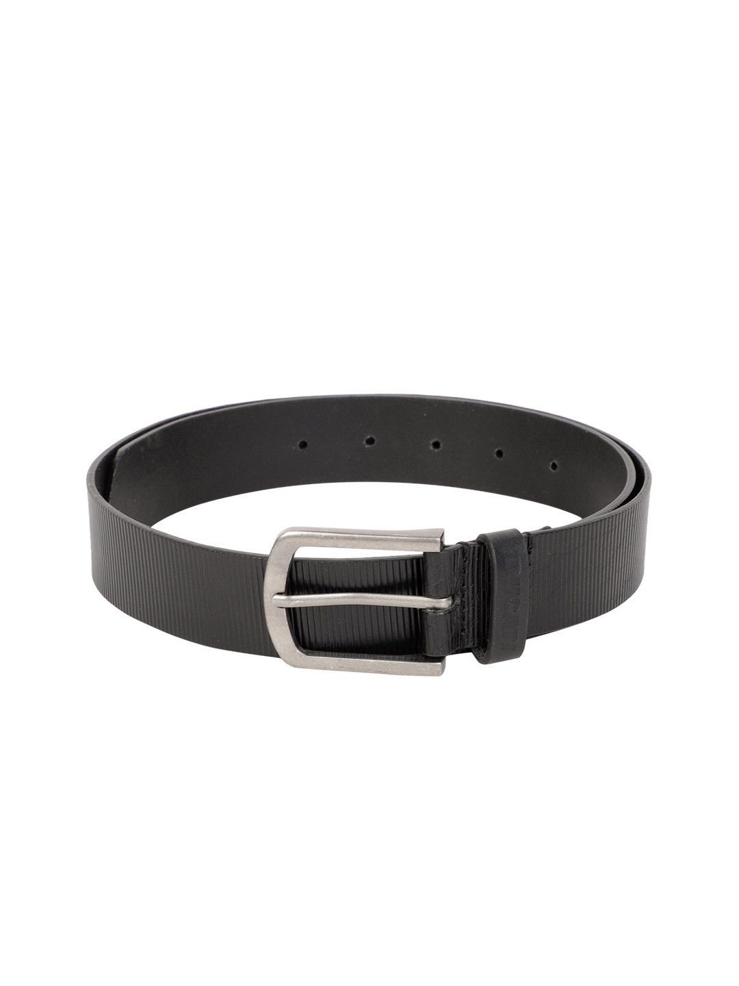 

Ducati Men Black Textured Leather Belt