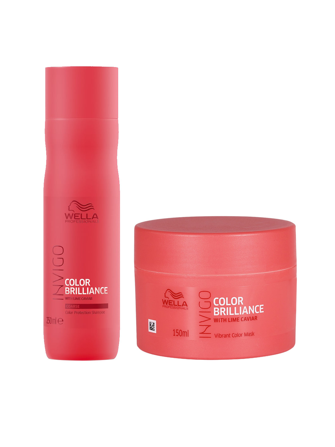 

WELLA PROFESSIONALS Set of INVIGO Color Brilliance Shampoo & Hair Mask, Red