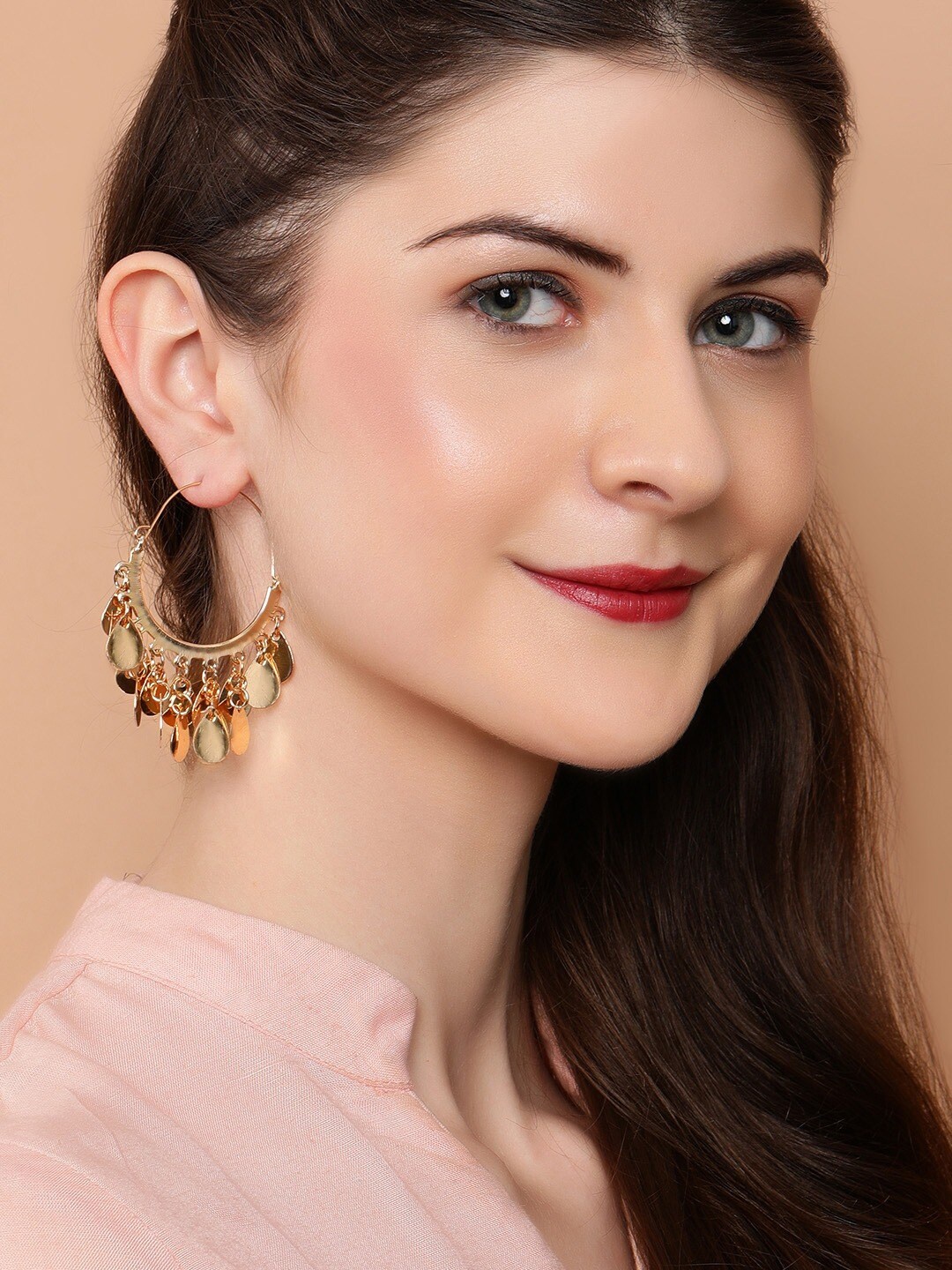 

TOKYO TALKIES X rubans FASHION ACCESSORIES Gold-Plated Classic Hoop Earrings