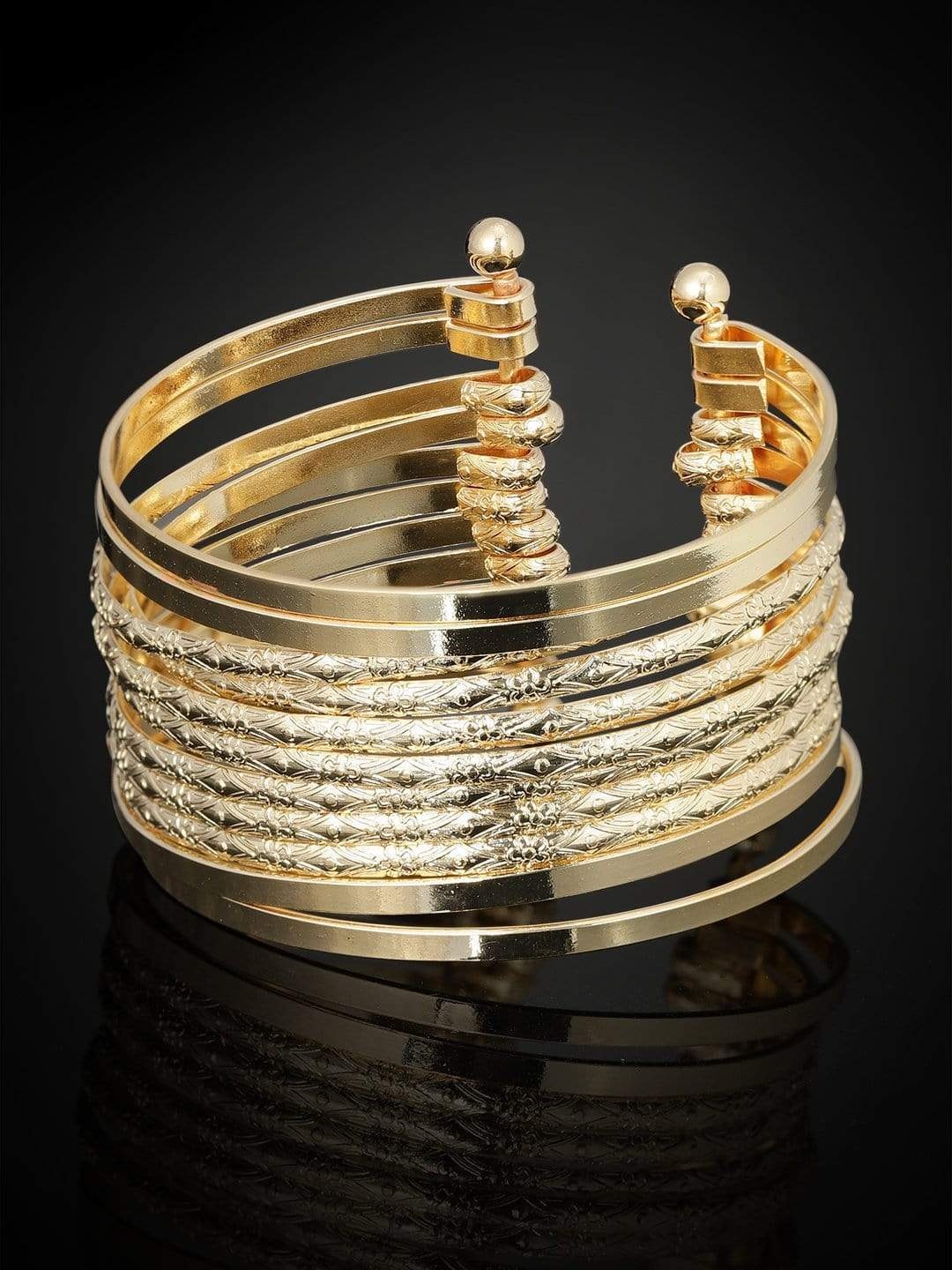

TOKYO TALKIES X rubans FASHION ACCESSORIES Women Gold-Toned Cuff Bracelet