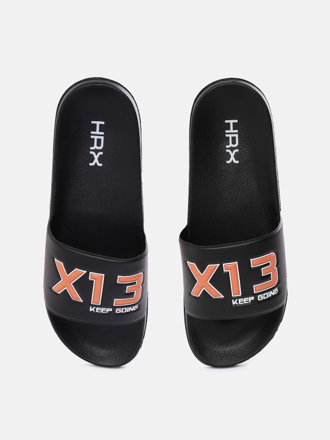 

HRX by Hrithik Roshan Men Black & Orange Sports Sandal