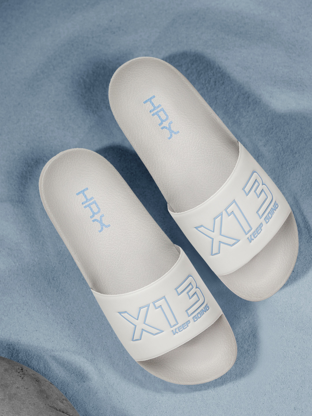 

HRX by Hrithik Roshan Men Comfort Slip-On Sandals, Grey