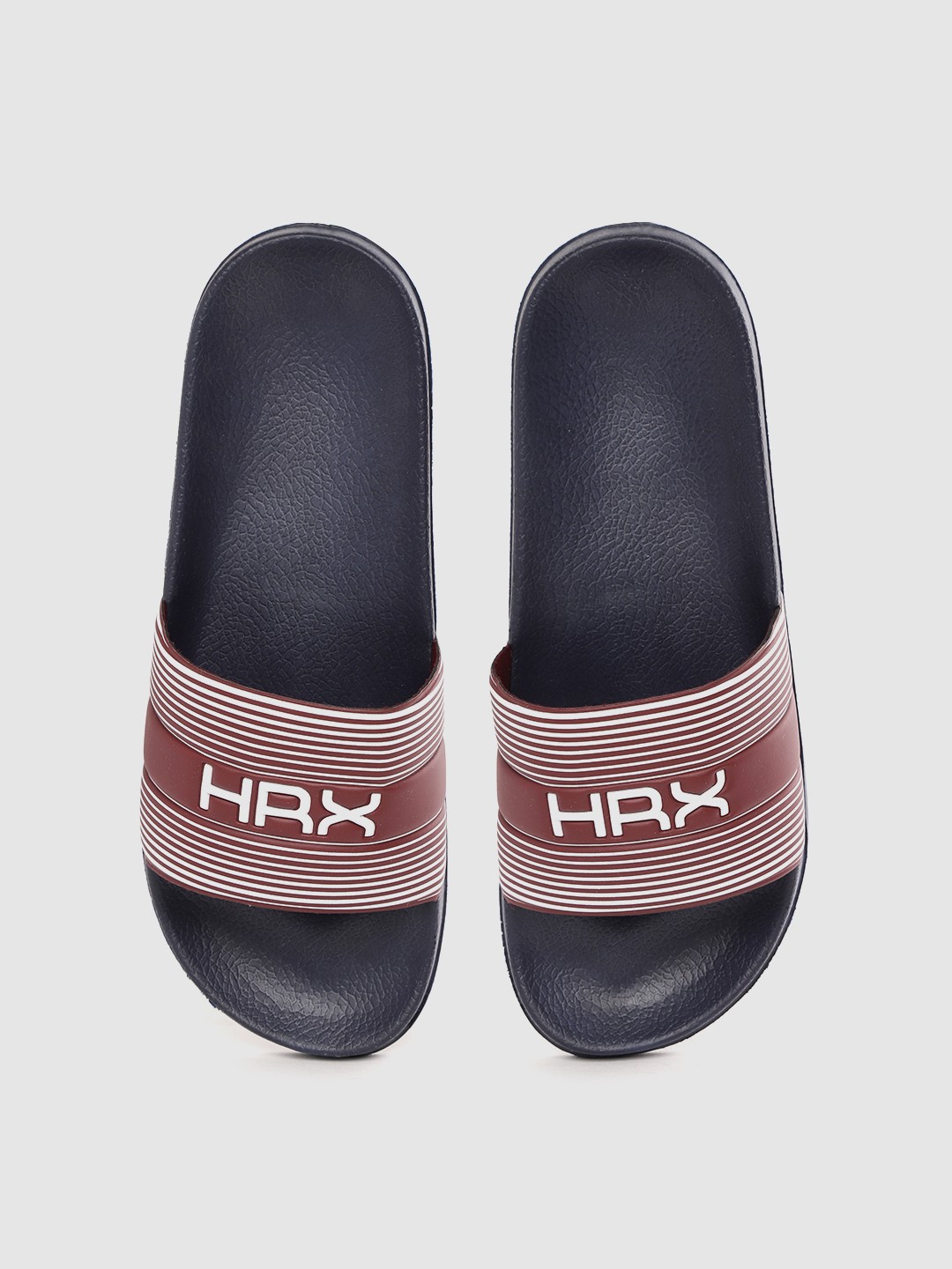 

HRX by Hrithik Roshan Men Comfort Slip-On Sandals, Burgundy