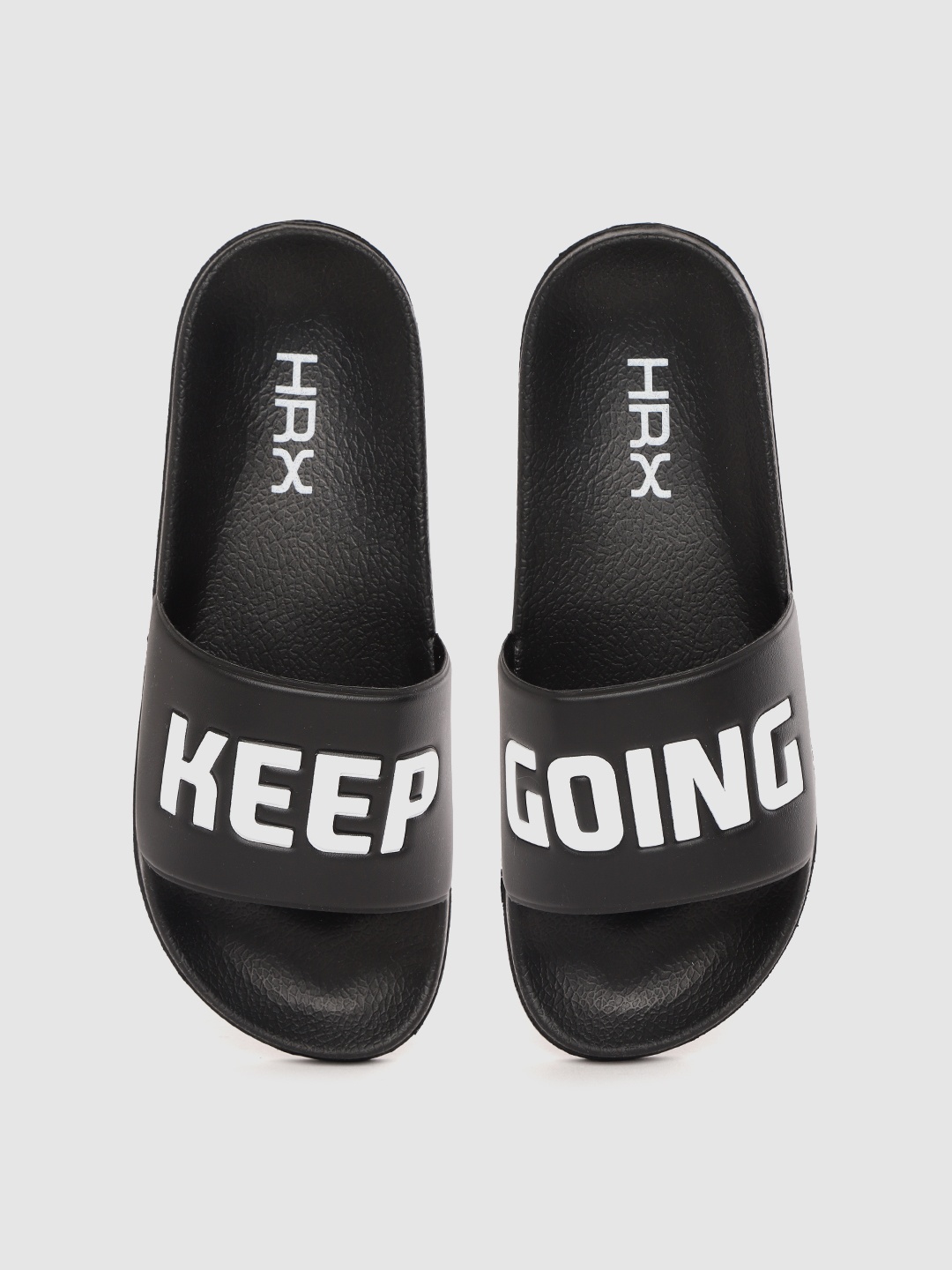 

HRX by Hrithik Roshan Men Comfort Slip-On Sandals, Black