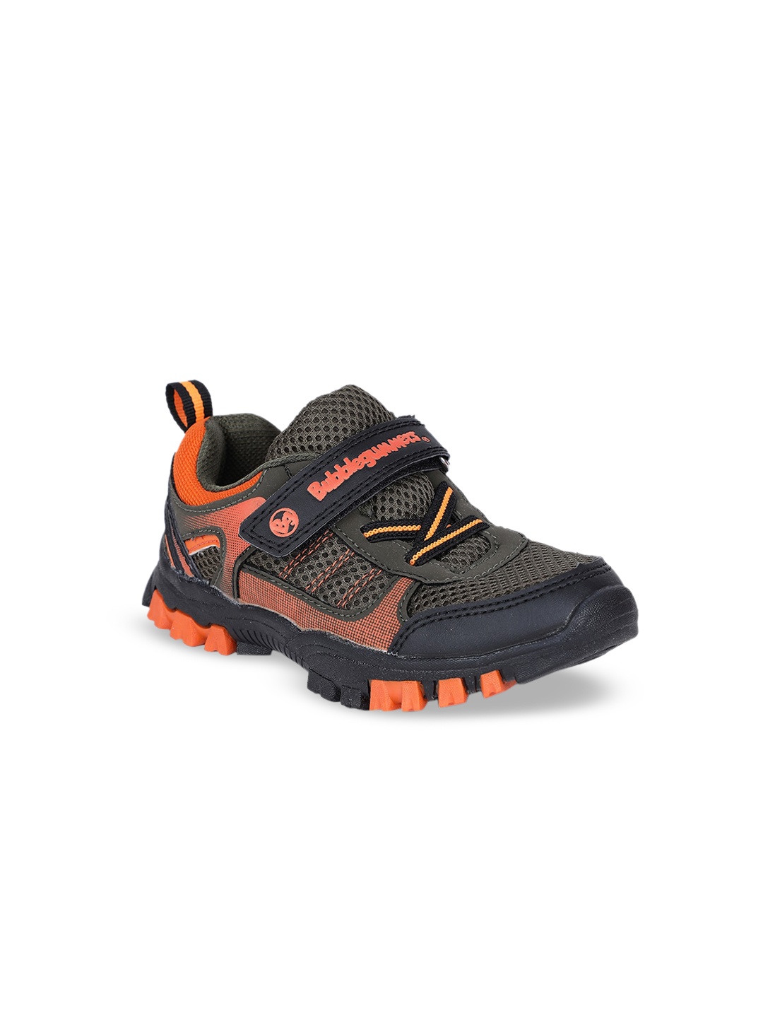 

Bubblegummers Boys Green & Black Colourblocked Sneakers
