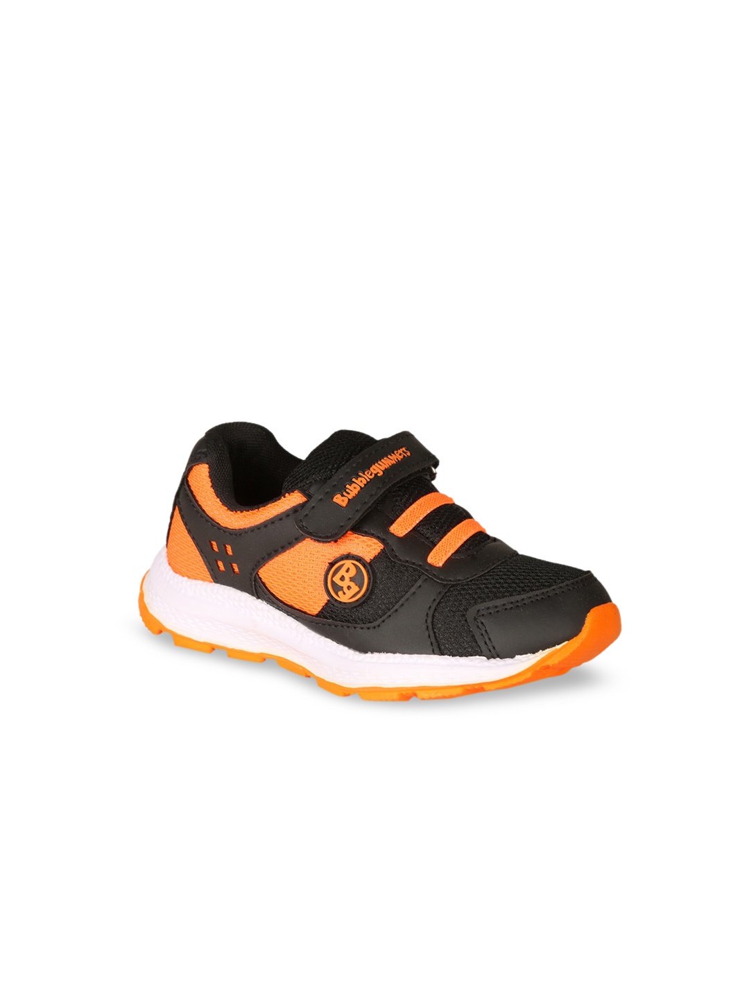 

Bubblegummers Boys Orange & Black Colourblocked Sneakers