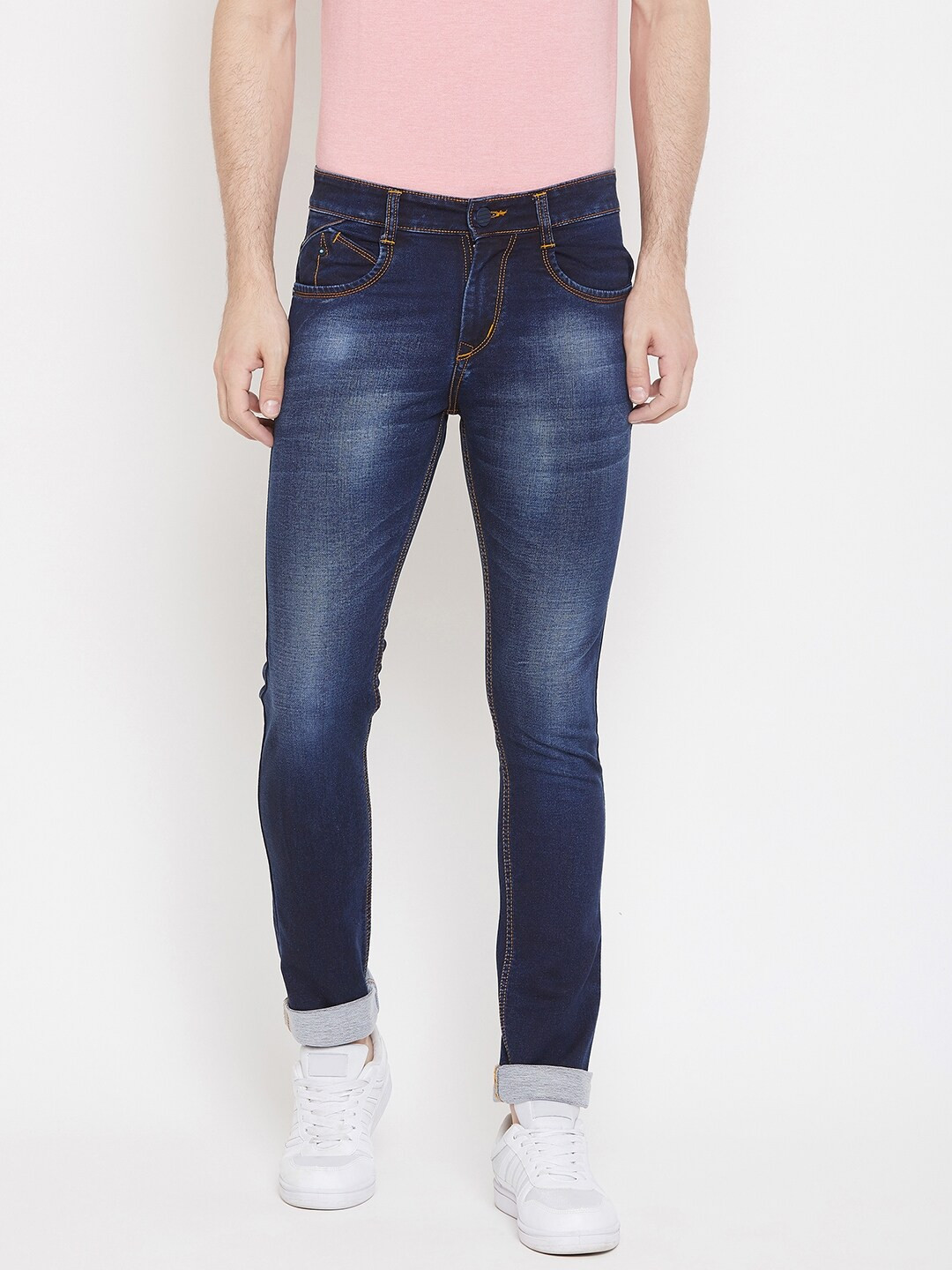 

Crimsoune Club Men Navy Blue Slim Fit Mid-Rise Clean Look Jeans