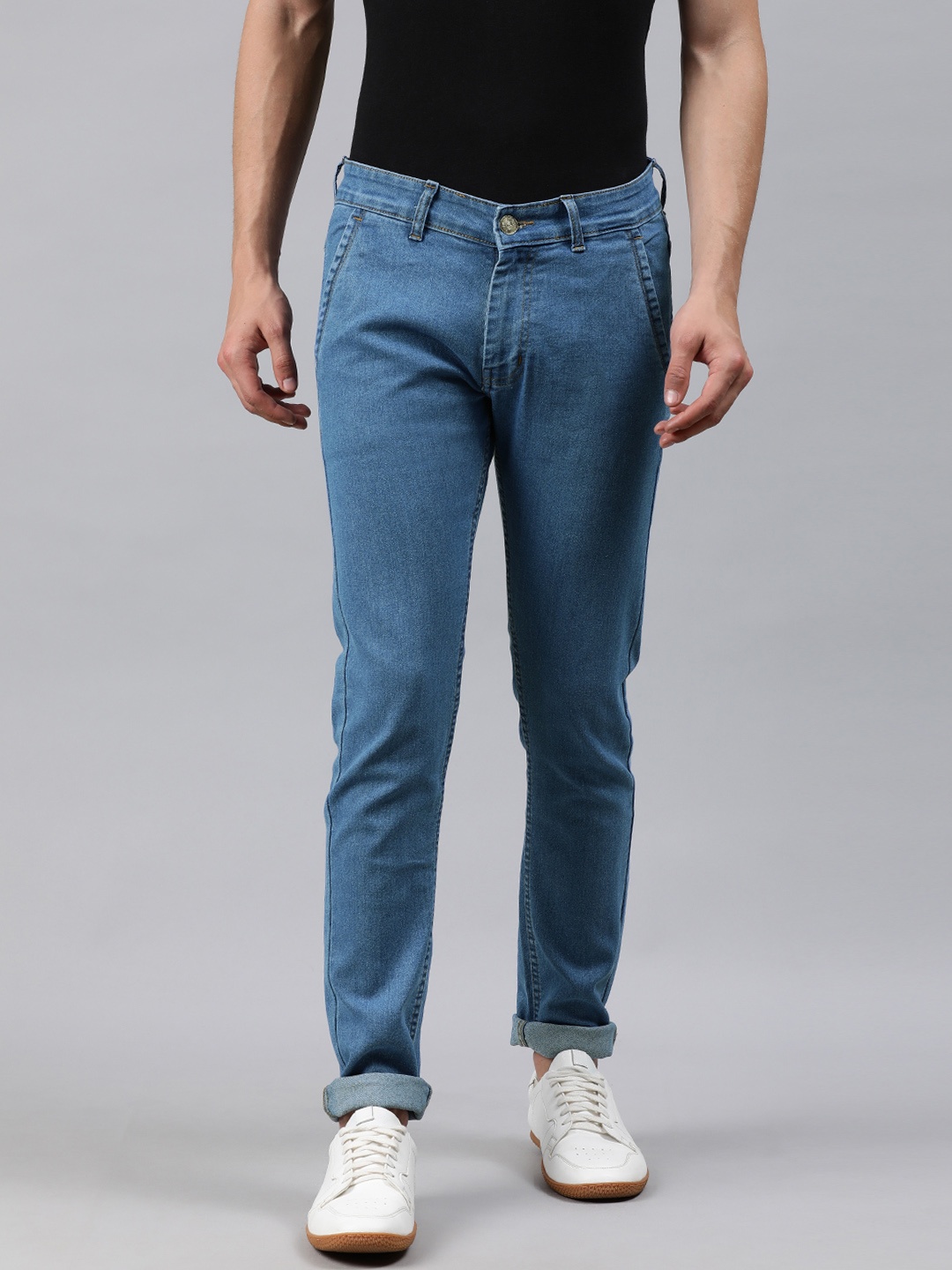 

Urbano Fashion Men Blue Slim Fit Mid-Rise Clean Look Stretchable Jeans