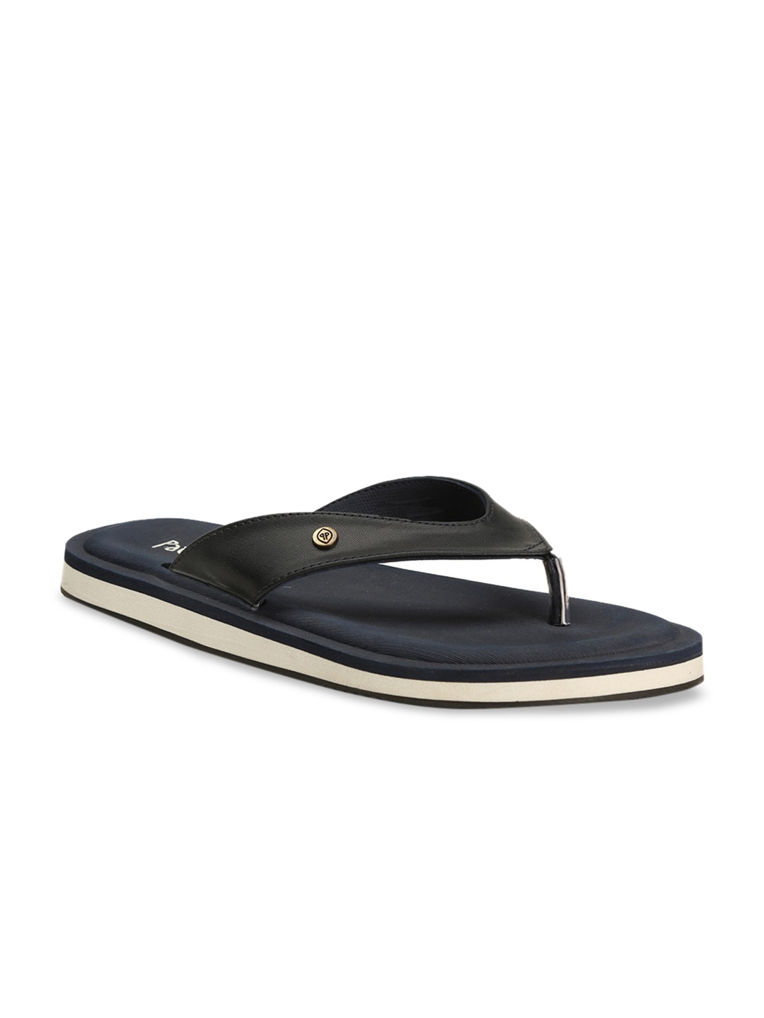 

Bata Men Navy Blue Solid Thong Flip-Flops