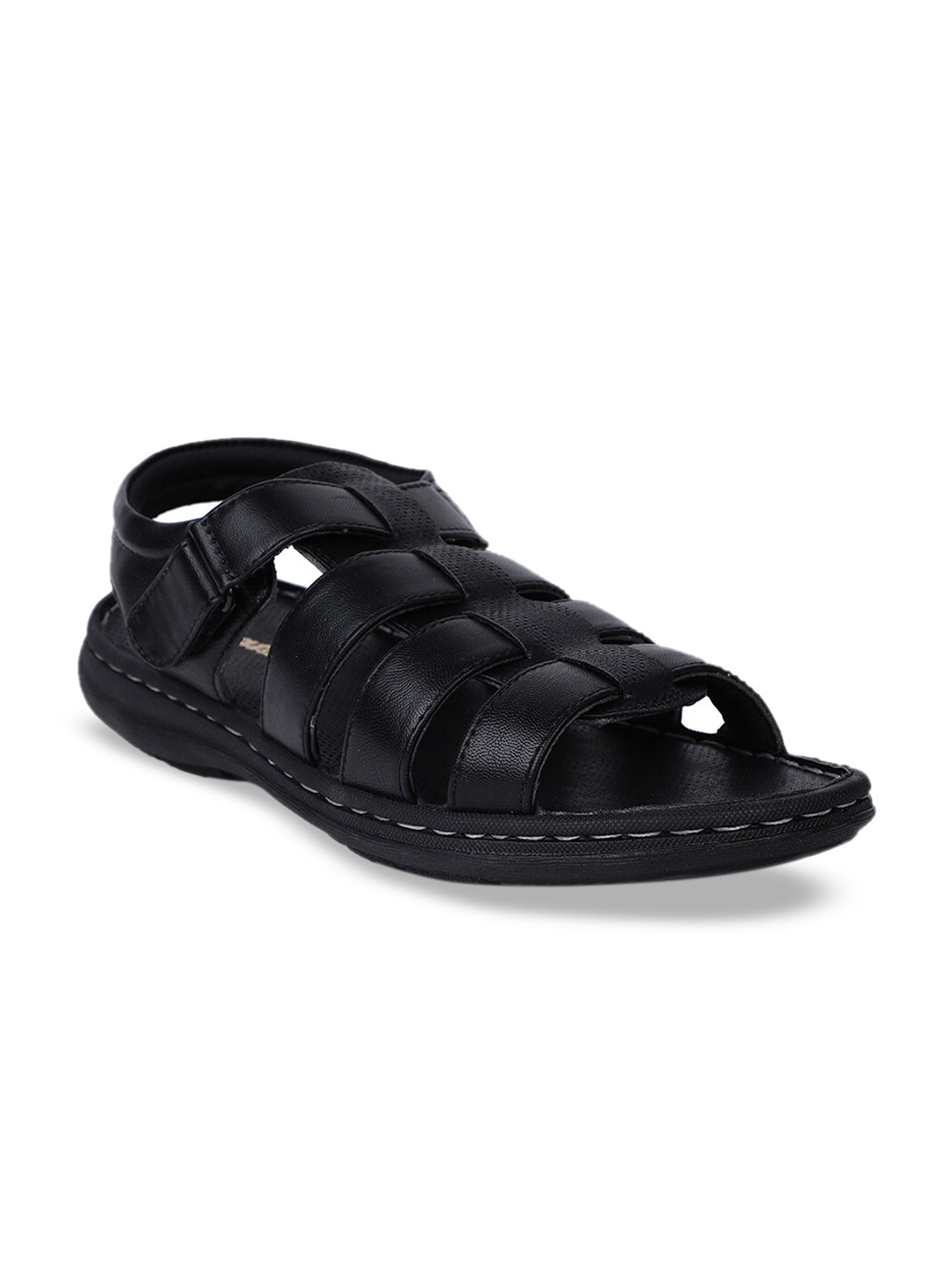 

Bata Men Black Comfort Sandals