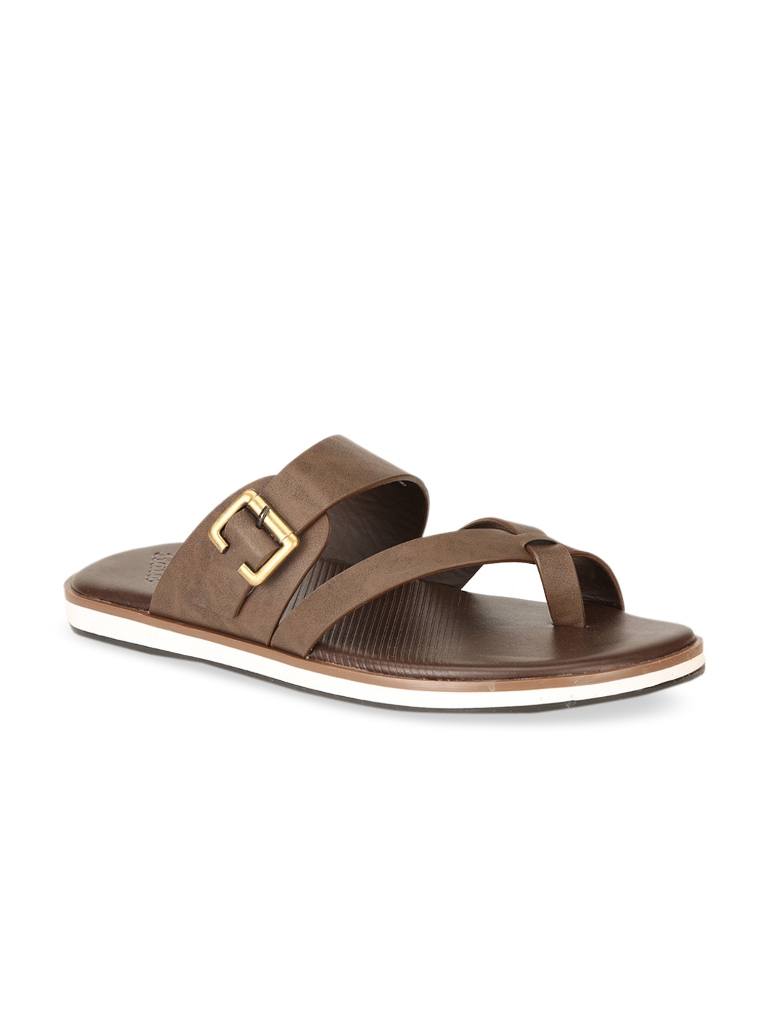 

Bata Men Brown Comfort Sandals