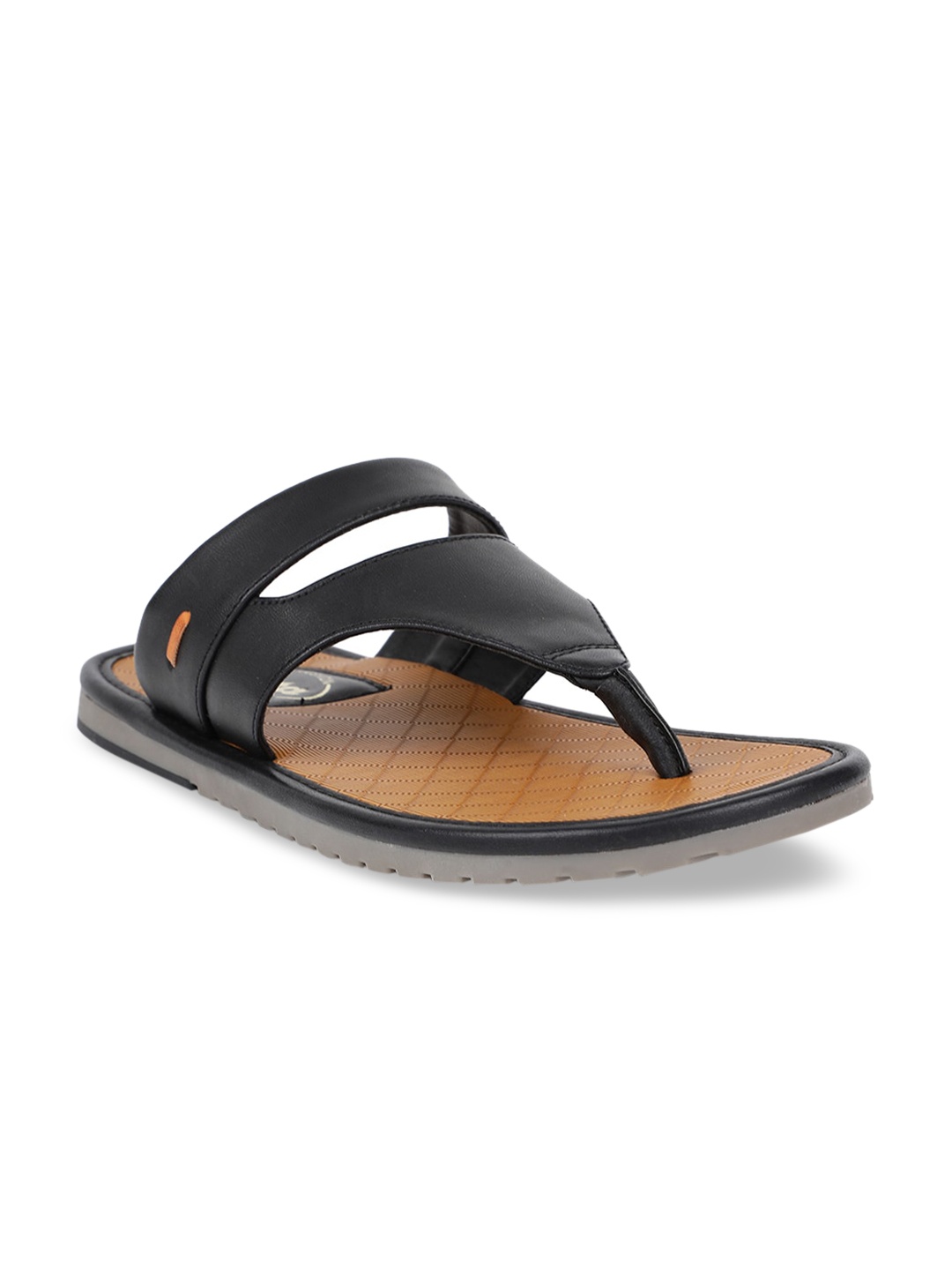 

Bata Men Black Solid Comfort Sandals