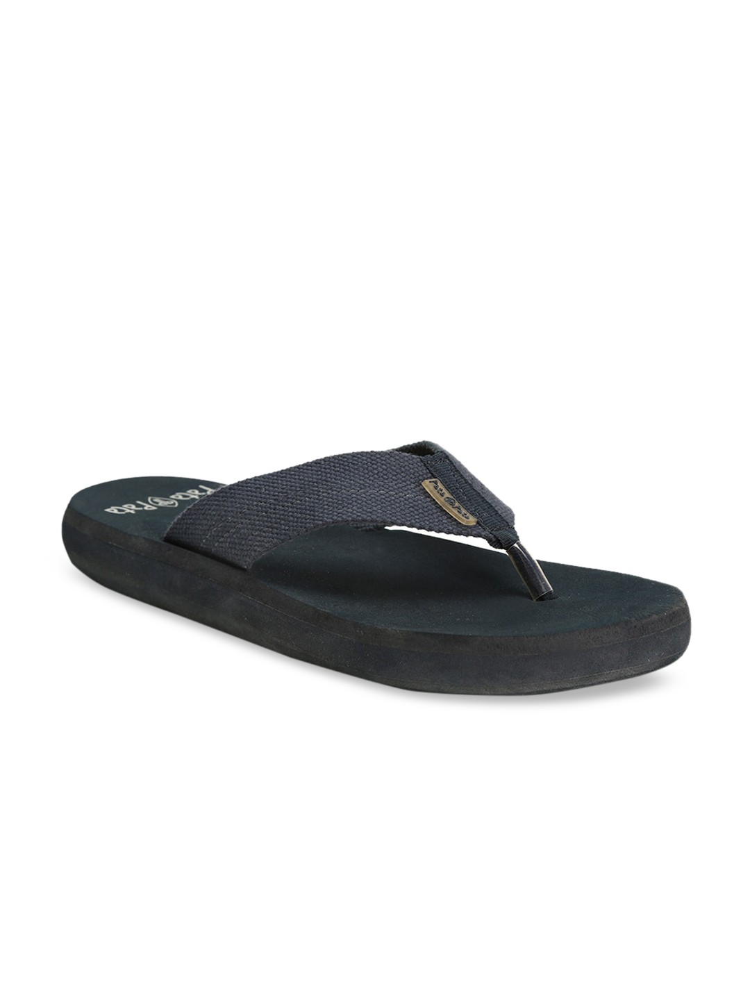 

Bata Men Navy Blue Solid Thong Flip-Flops