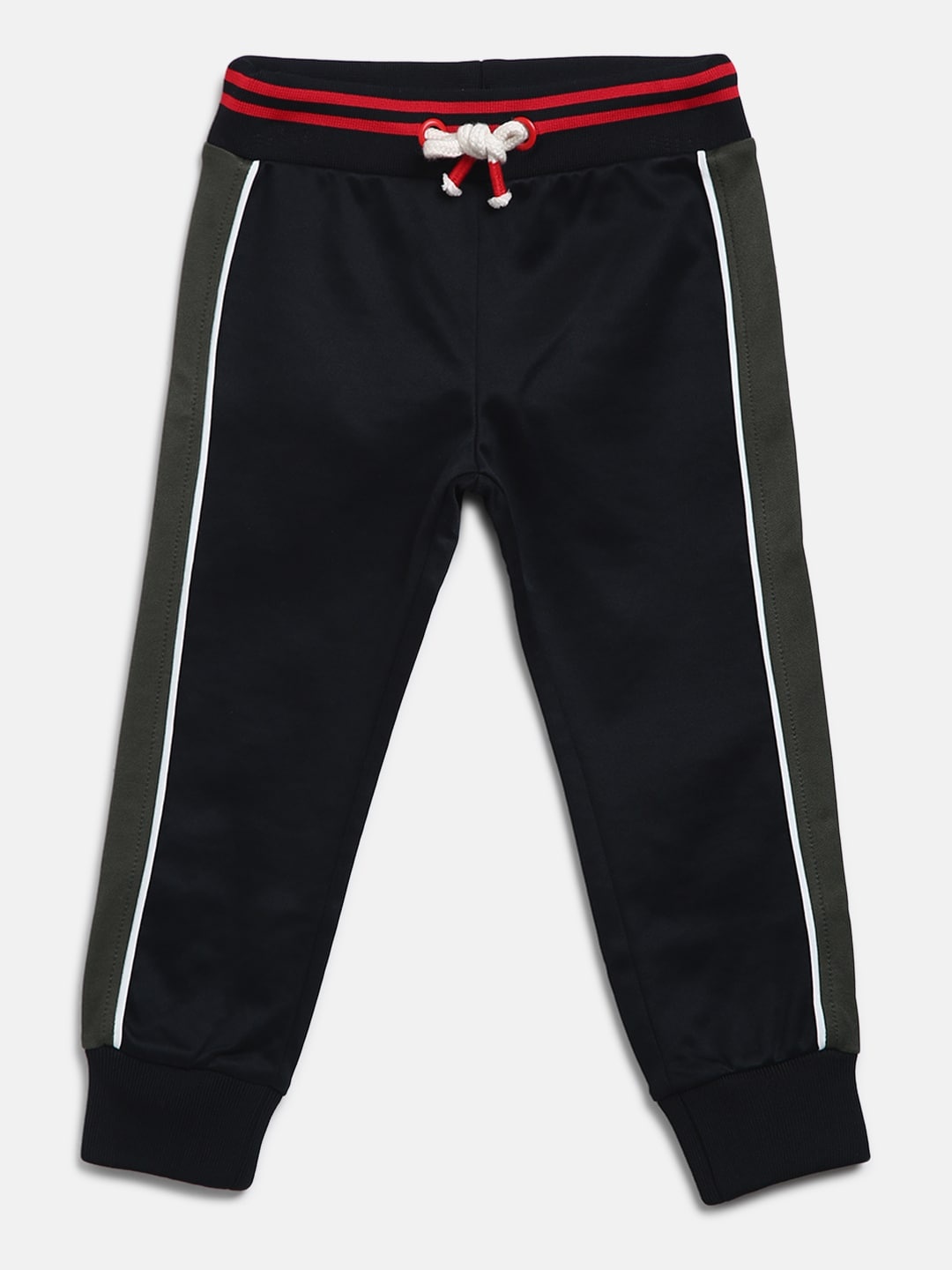 

Marks & Spencer Boys Black Solid Joggers With Side Taping Detail