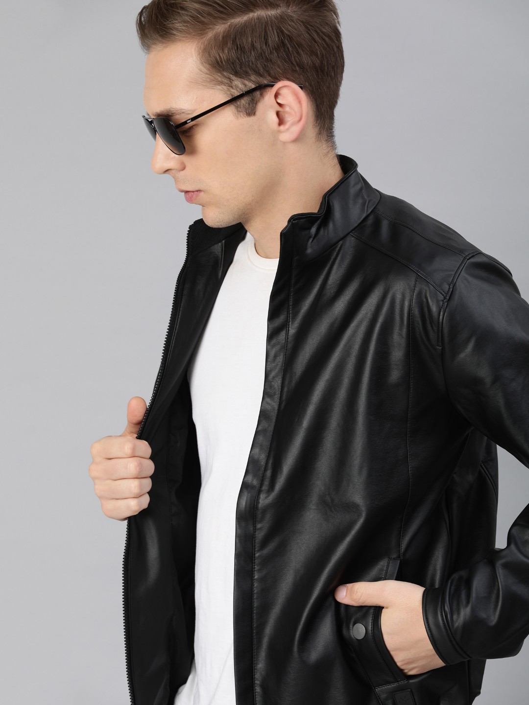 

WROGN Men Black Solid Tailored Jacket