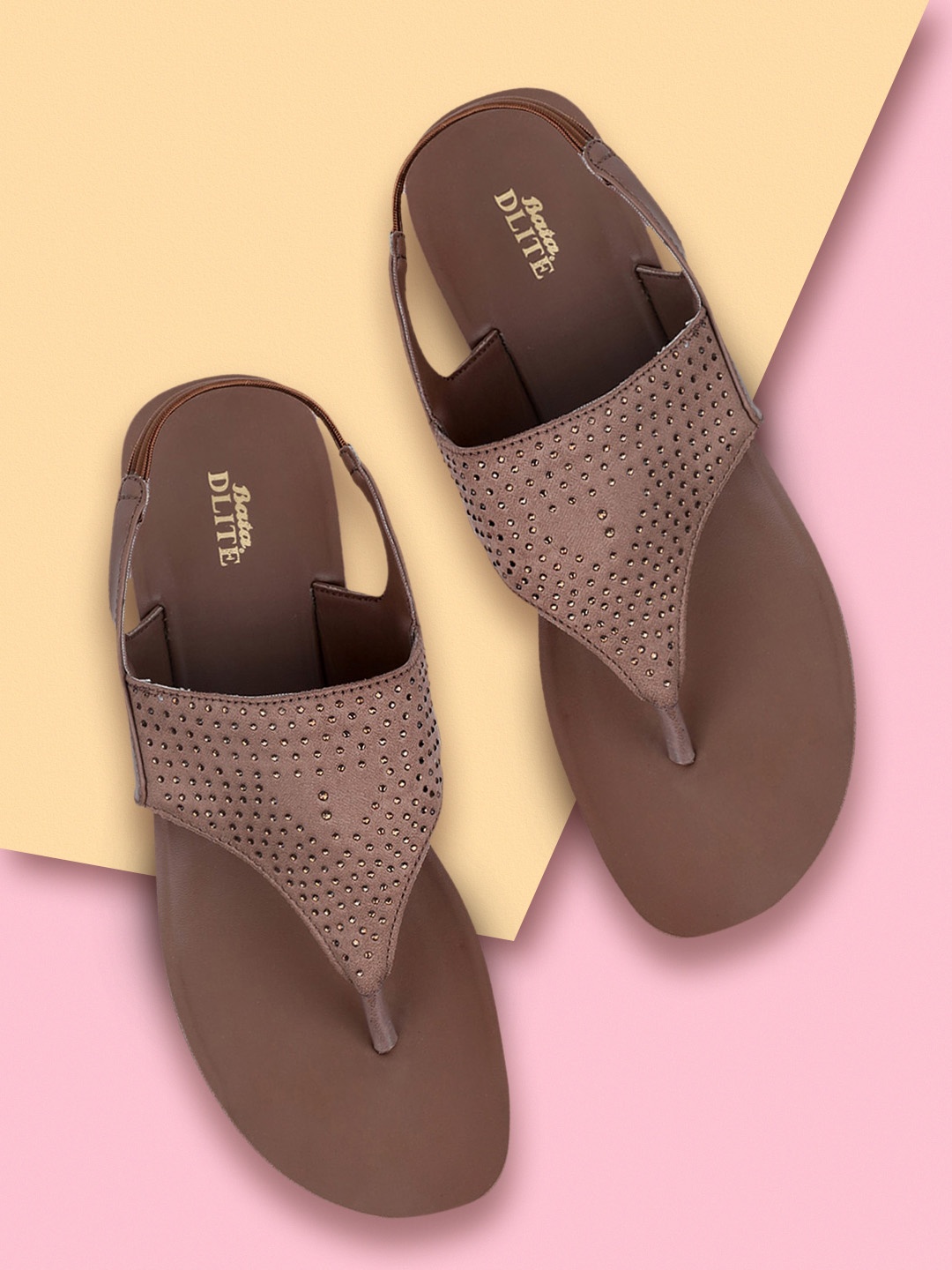 

Bata Women Brown Embellished Heels