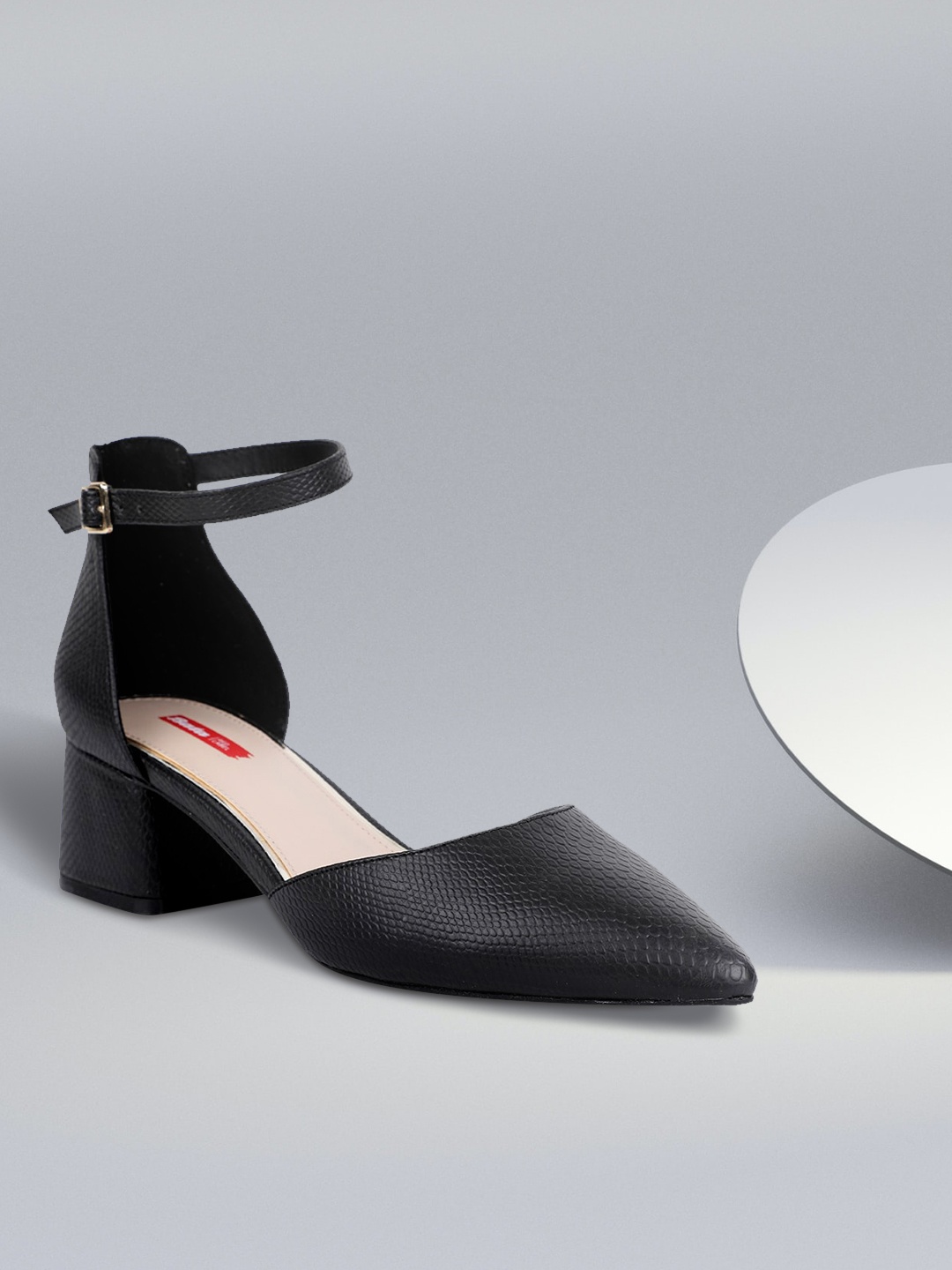 

Bata Women Black Solid Pumps