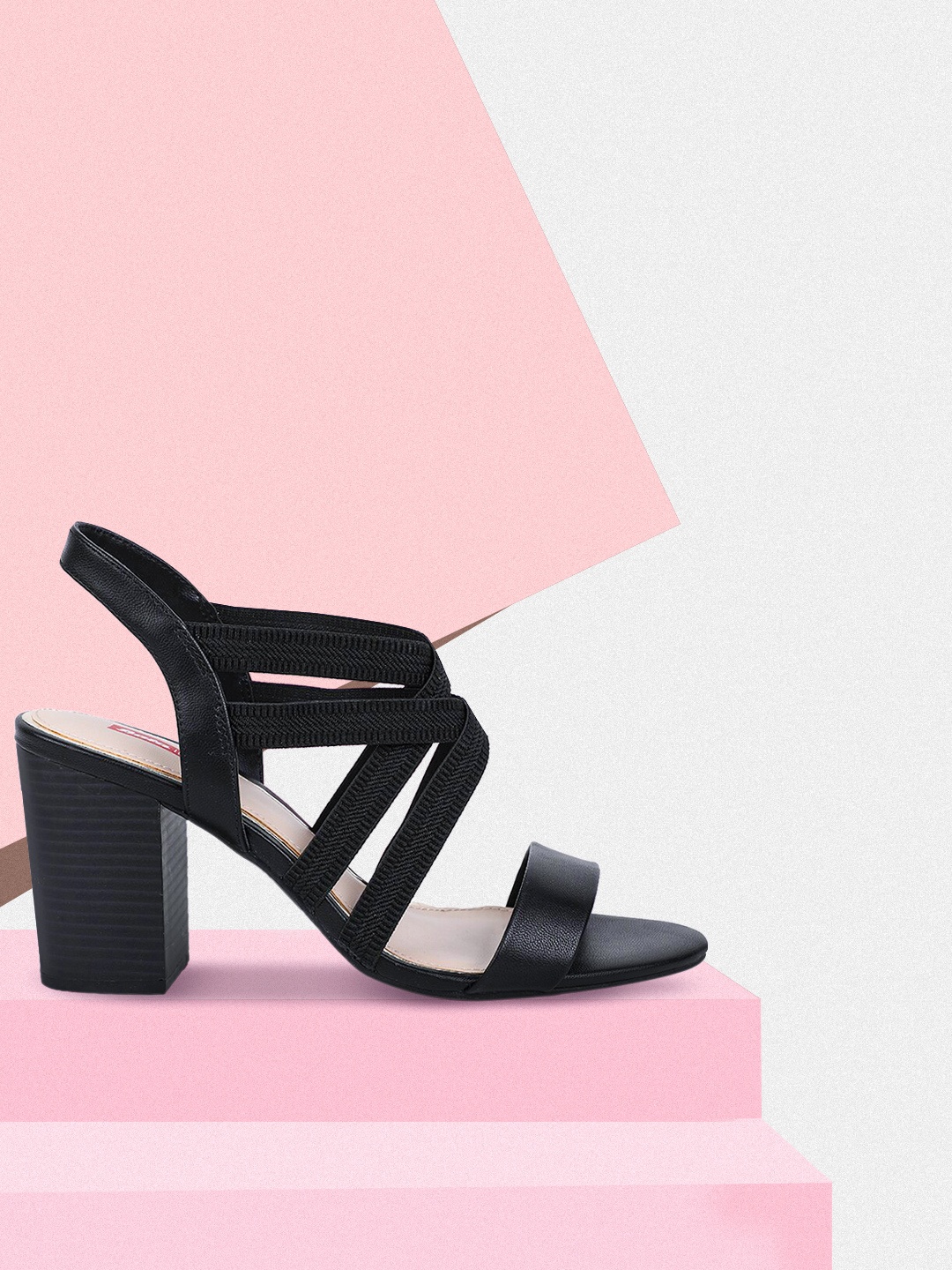 

Bata Women Black Solid Block Heels