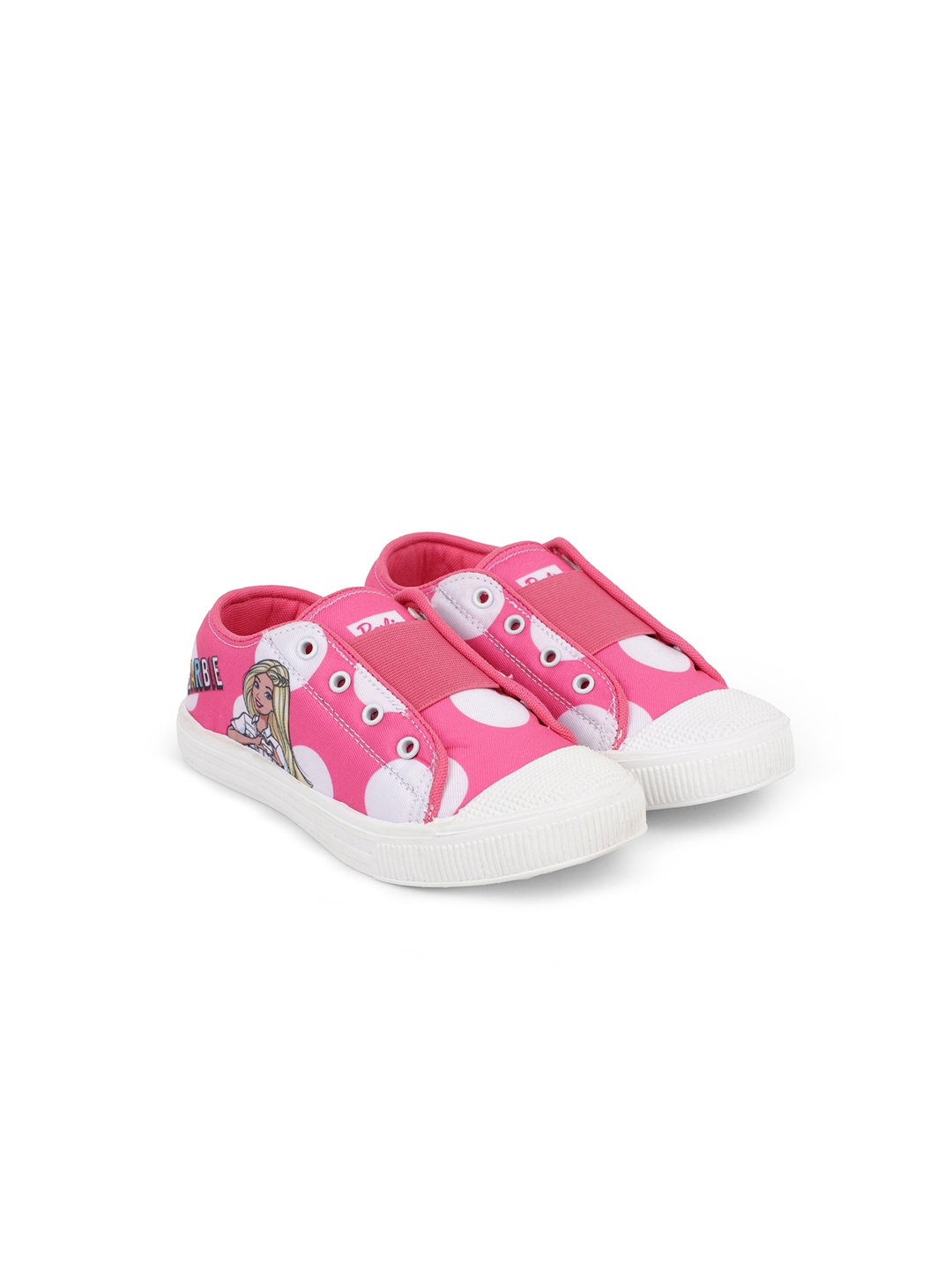 

Kids Ville Girls Pink Barbie Slip-On Sneakers
