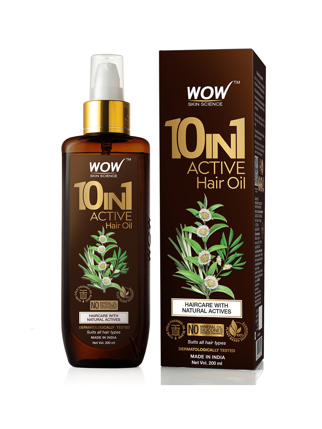 

WOW Skin Science 10-in-1 Miracle Hair Oil 200 ml, Brown