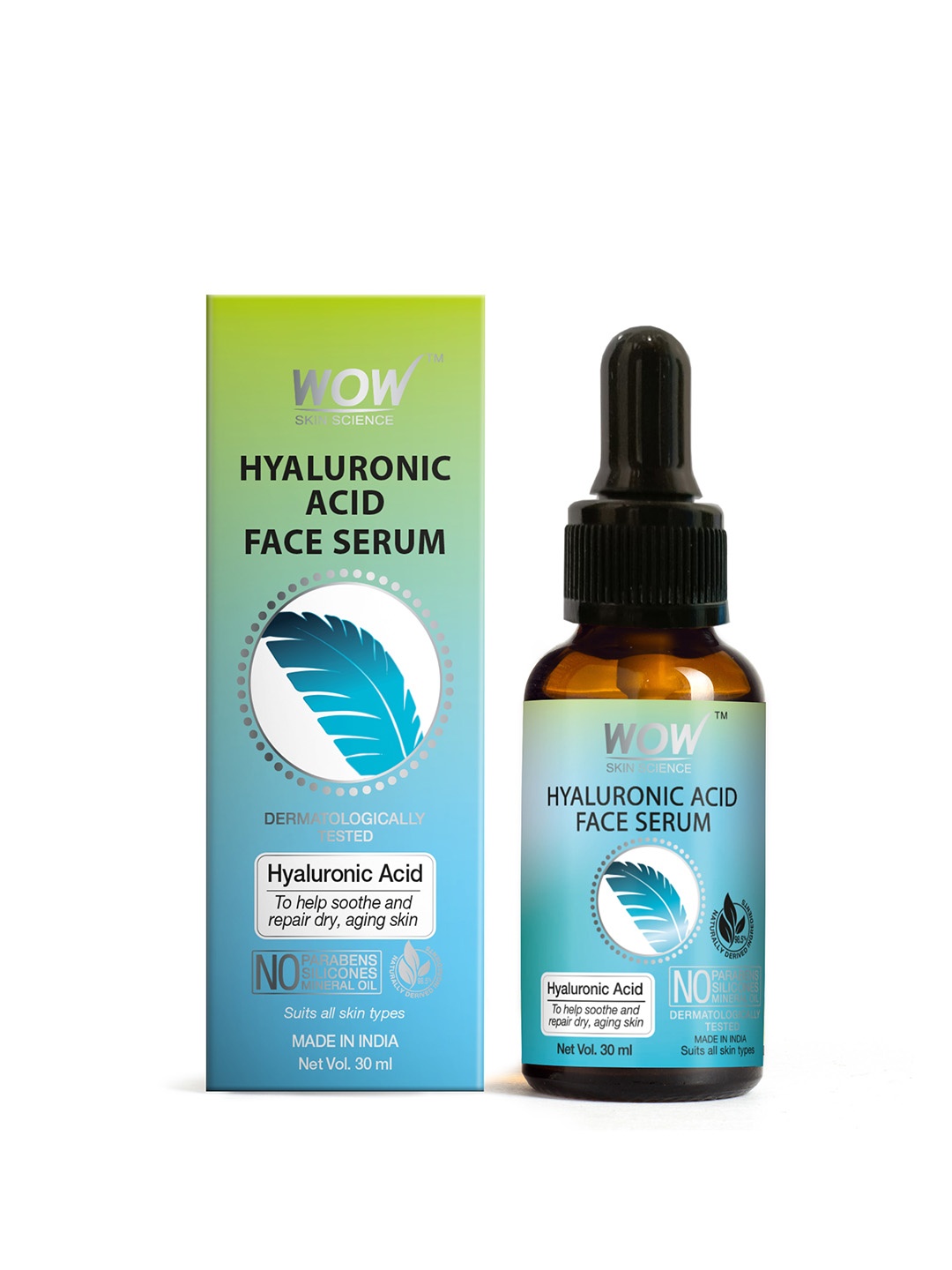 

WOW SKIN SCIENCE Hyaluronic Acid Face Serum - 30 ml, Blue