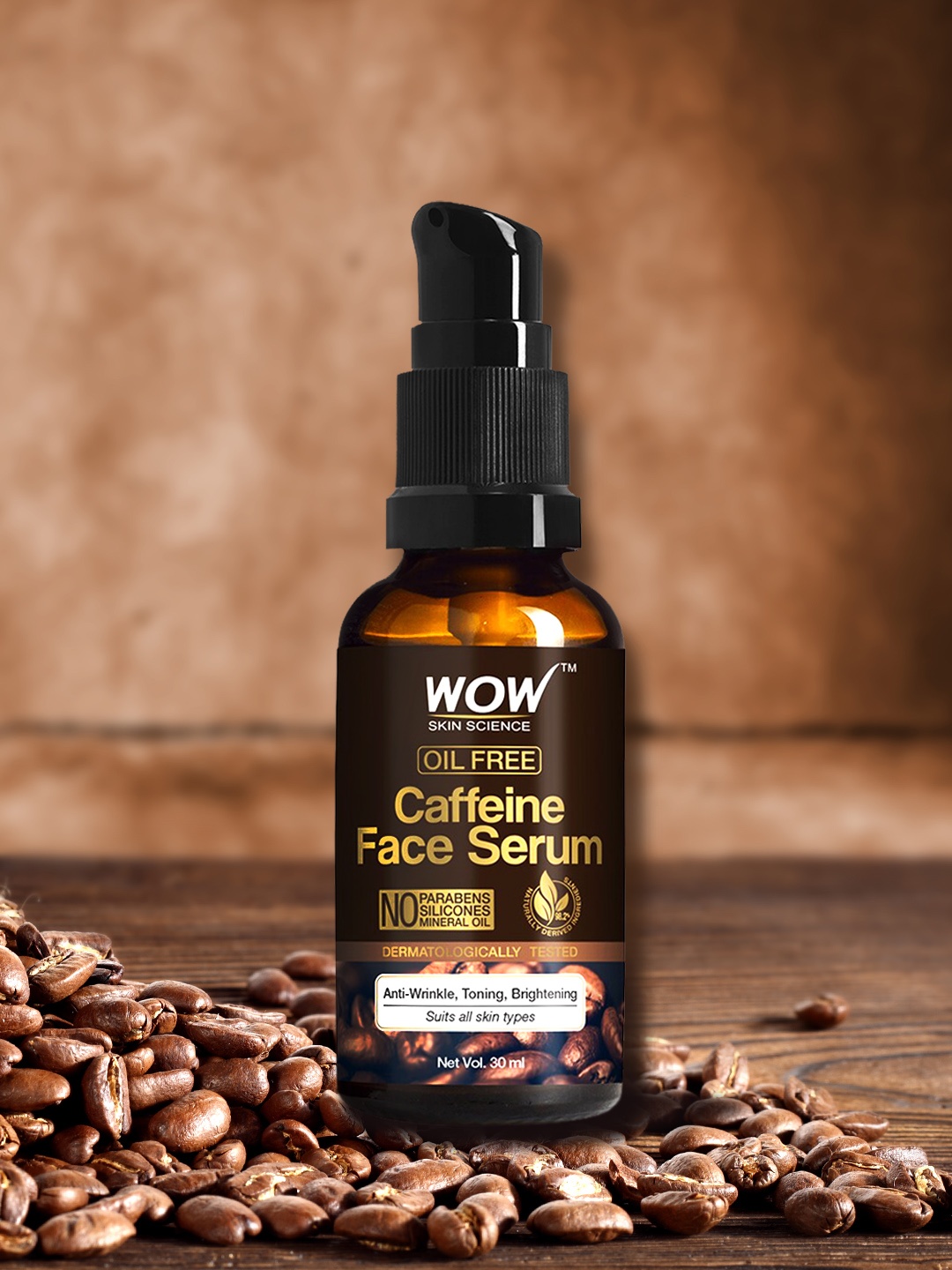 

WOW SKIN SCIENCE Caffeine Face Serum - 30 ml, Brown