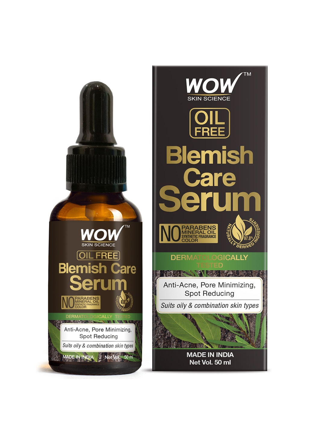 

WOW SKIN SCIENCE Blemish Care Serum - 50 ml, Brown