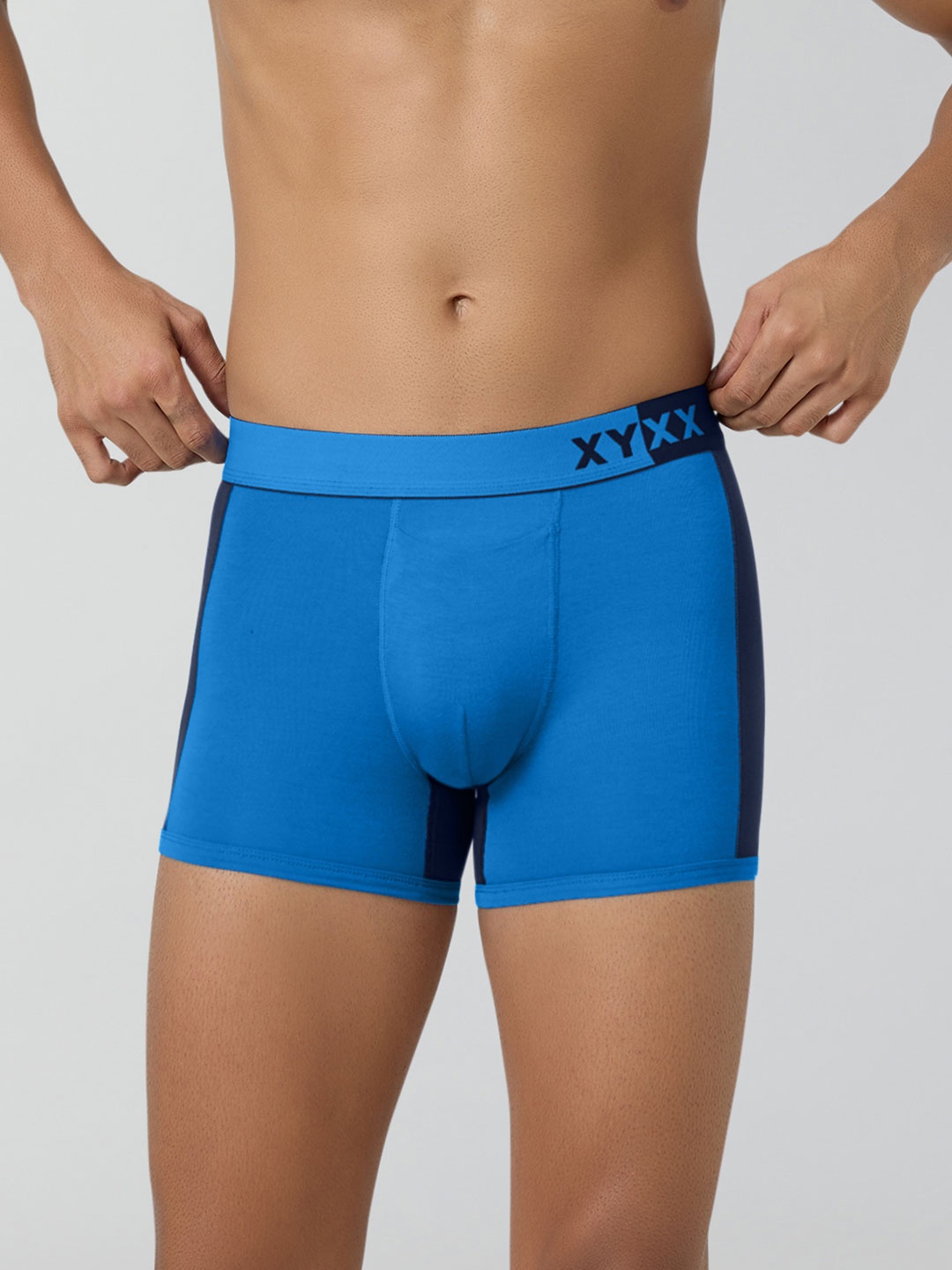 

XYXX Men IntelliSoft Antimicrobial Micro Modal Pack of 2 Dualist Trunks XYTRNK2PCKN176XXL, Blue