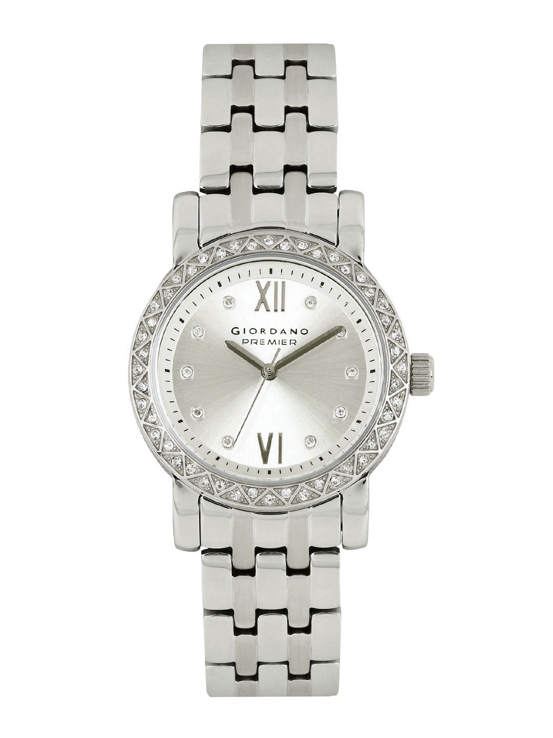 

GIORDANO Premier Women Silver-Toned Dial Watch P272-22