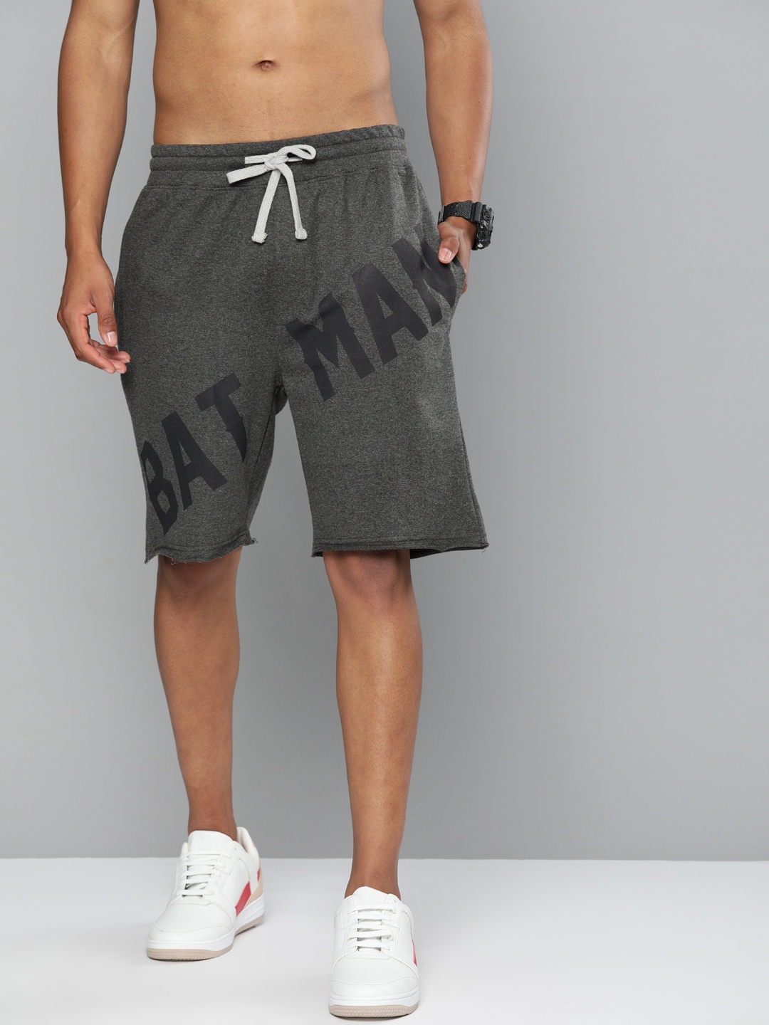

Kook N Keech Batman Men Charcoal Printed Regular Shorts
