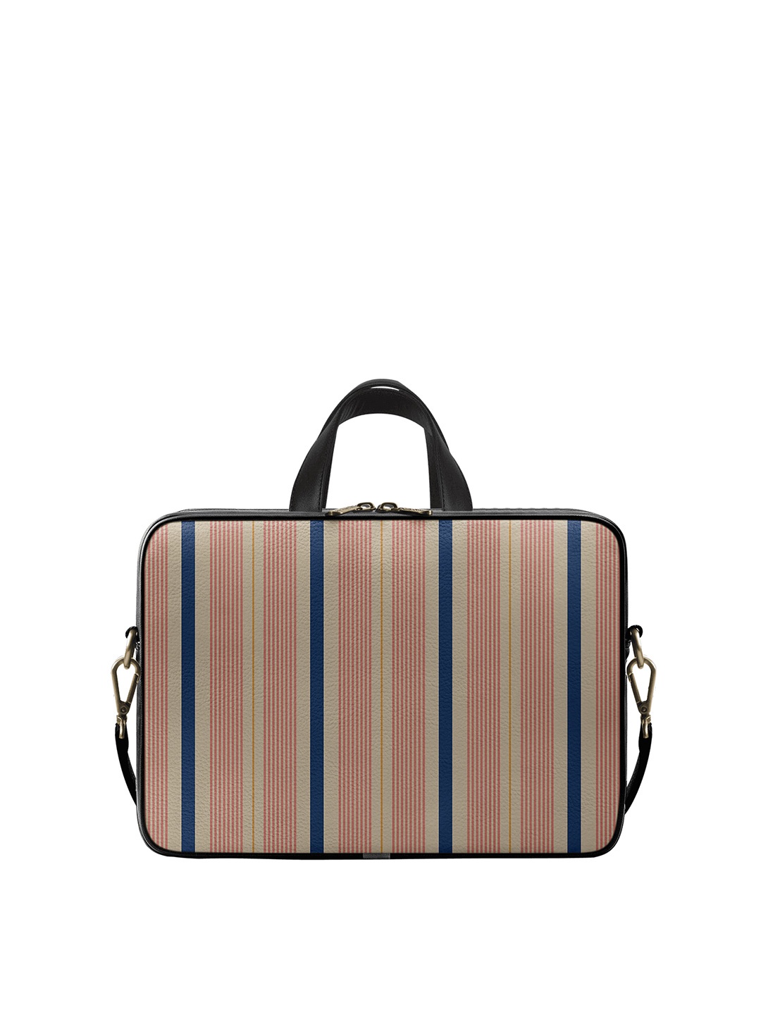 

DailyObjects Unisex Multicoloured Printed PU Leather Laptop Bag 14 inches, Multi