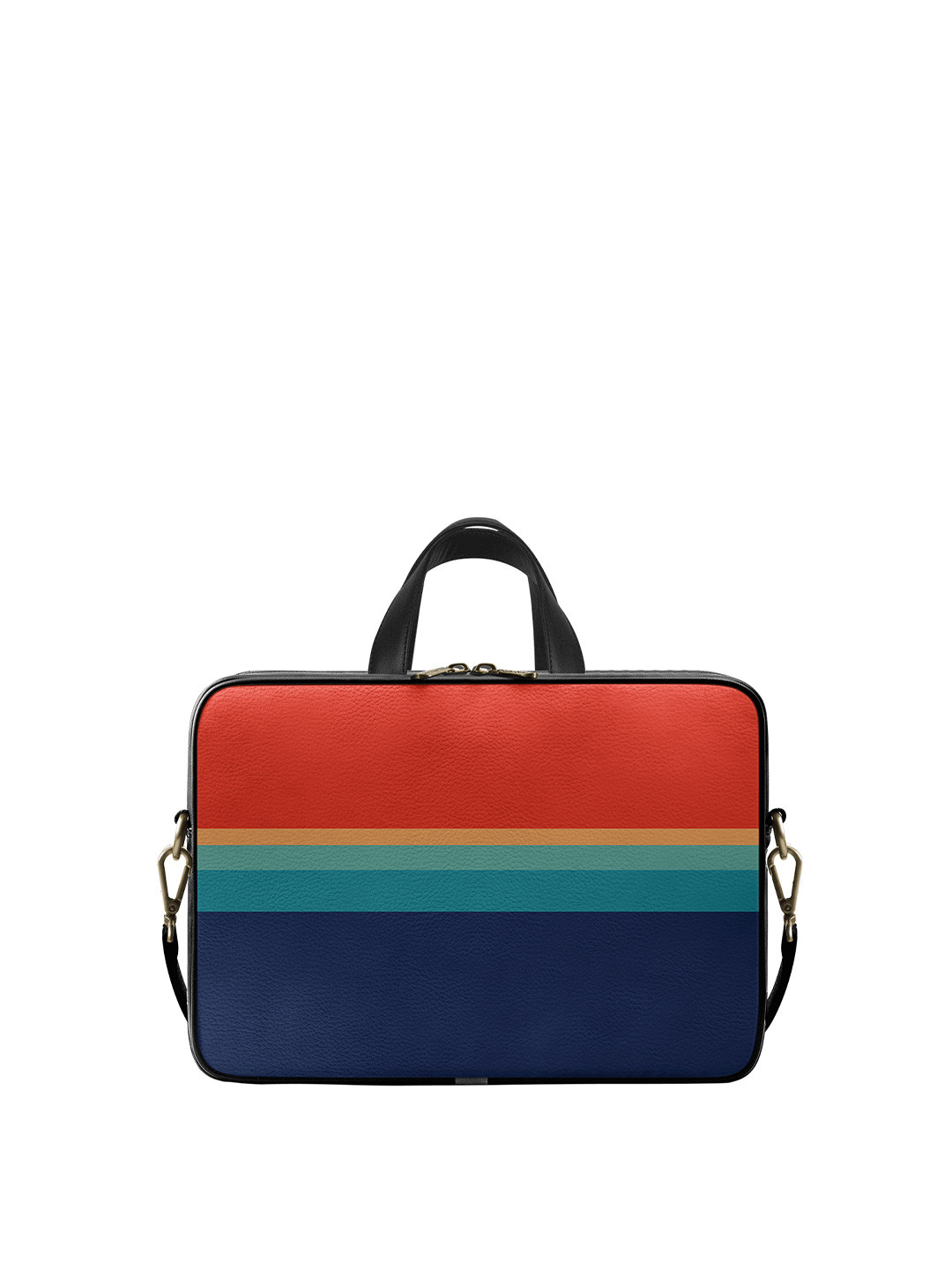 

DailyObjects Unisex Multicoloured Printed PU Leather Laptop Bag 15.6 inches, Multi