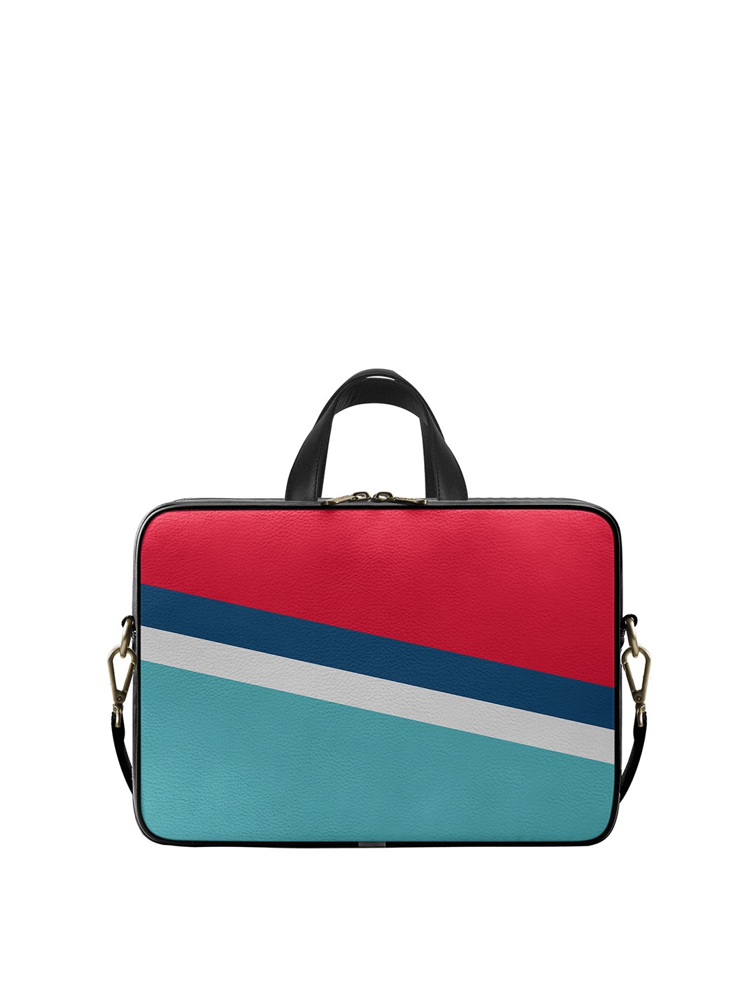 

DailyObjects Unisex Red & Blue Colourblocked 14 Inch Laptop Bag