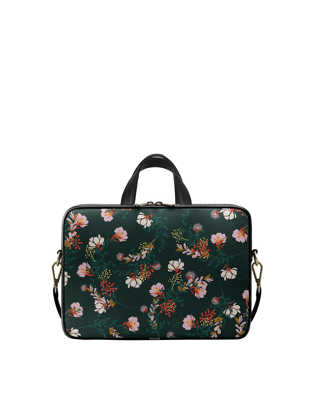 

DailyObjects Unisex Multicoloured Floral Print 14 Inch Laptop Bag, Multi